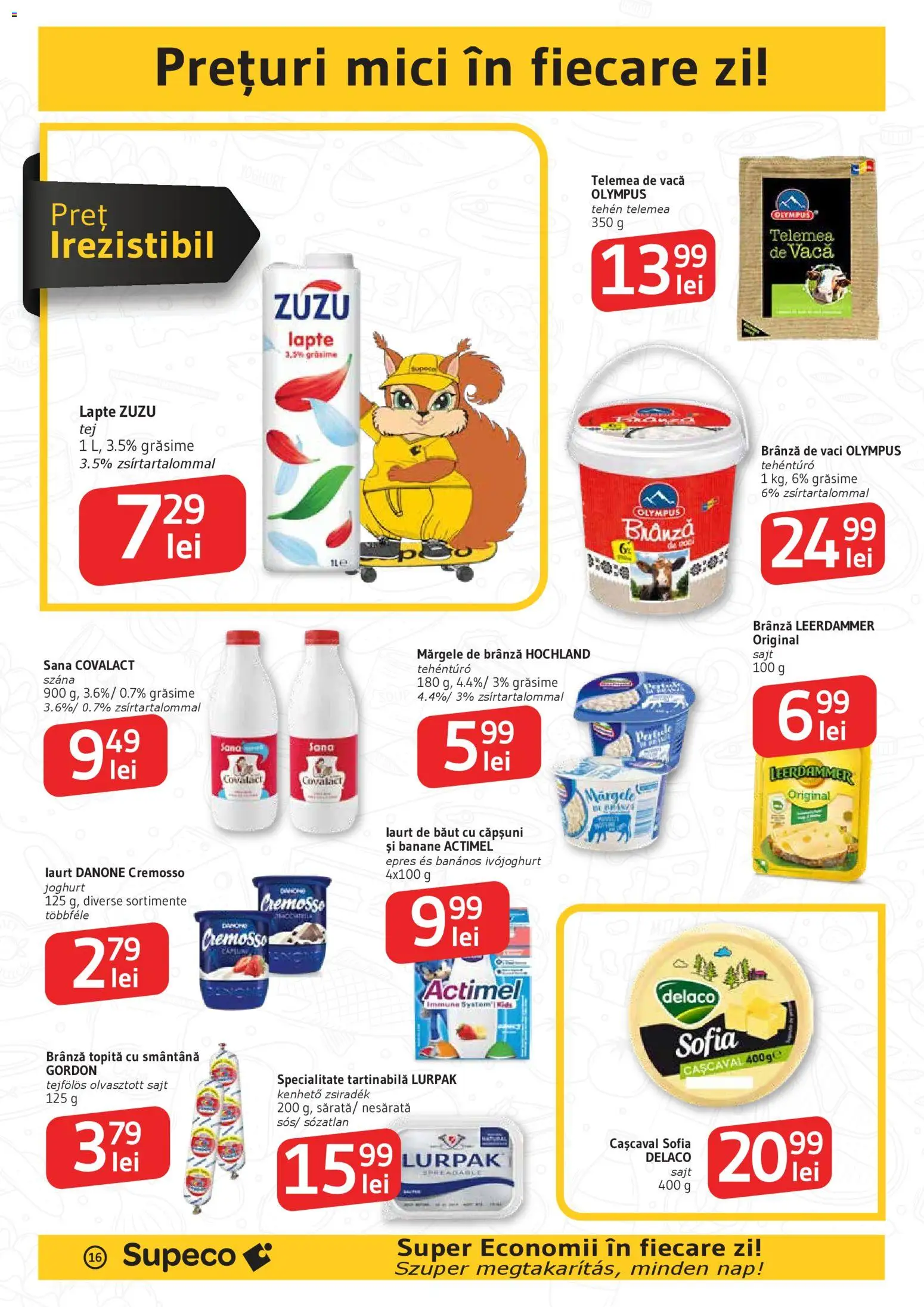 Catalog Supeco 19 Februarie - 10 Martie 2026 | Pagina 16 | Produse: Light Kedi Konservesi, Cașcaval, Kalem ucu, Brânză