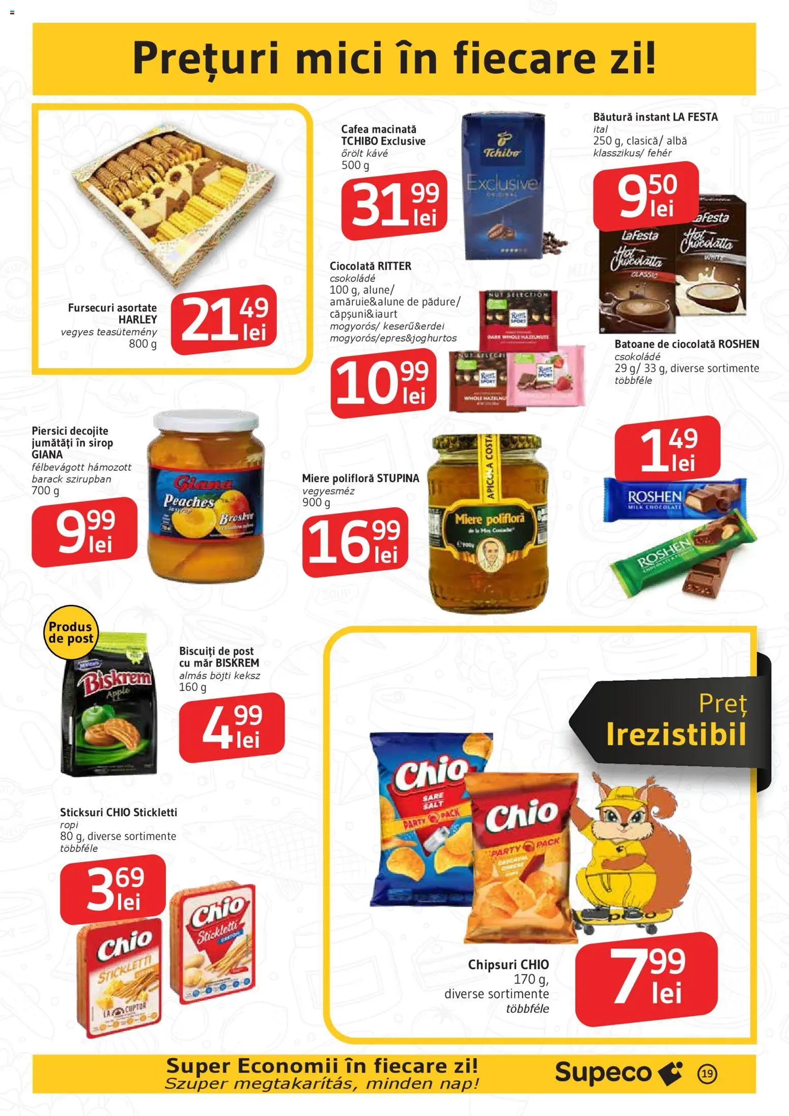 Catalog Supeco 19 Februarie - 10 Martie 2026 | Pagina 19 | Produse: Sticksuri, Iaurt, Ciocolată, Biscuiți