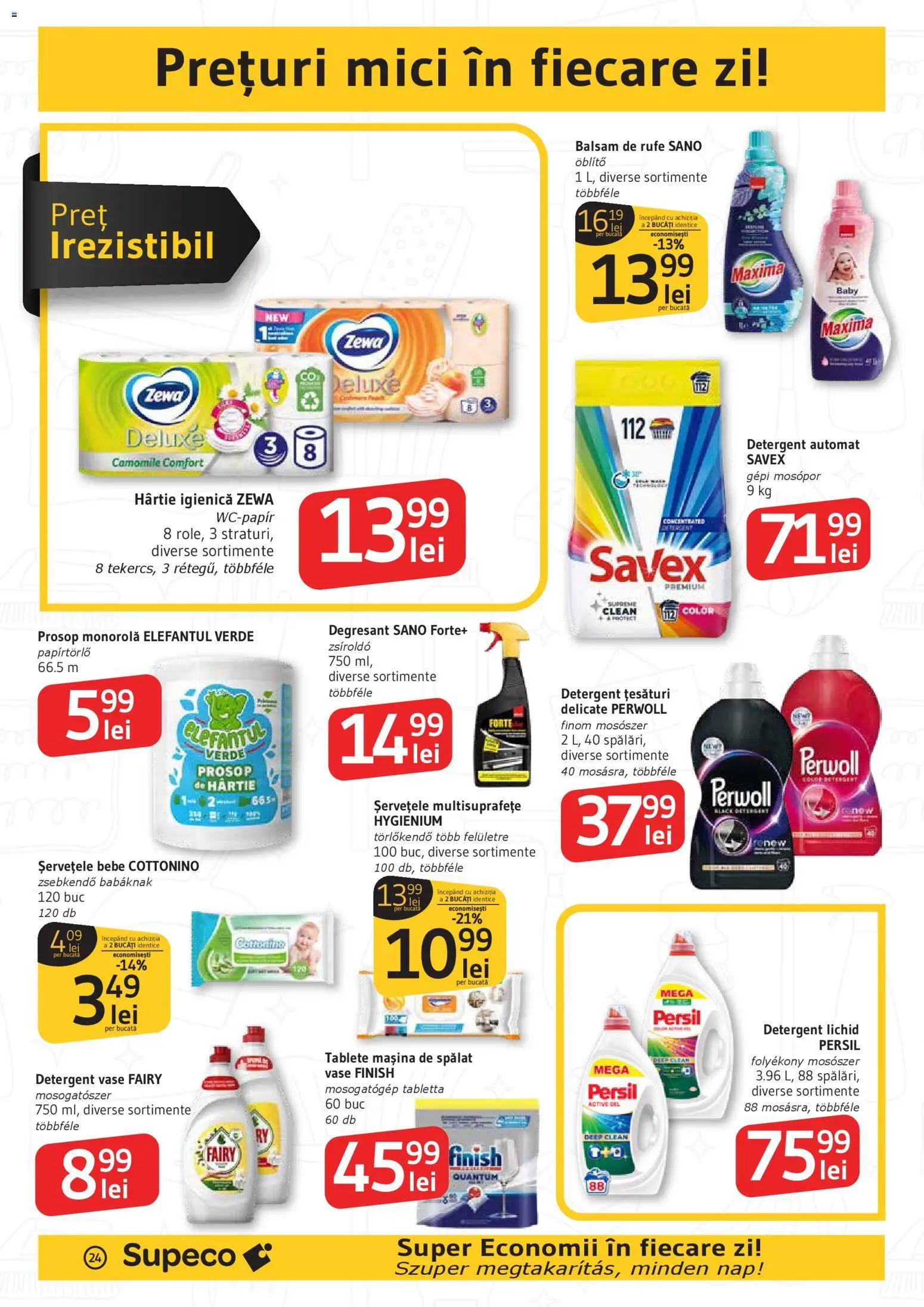 Catalog Supeco 19 Februarie - 10 Martie 2026 | Pagina 24 | Produse: Mașină De Spălat, Kedi Ödül Oyuncakları, Mici, Balsam