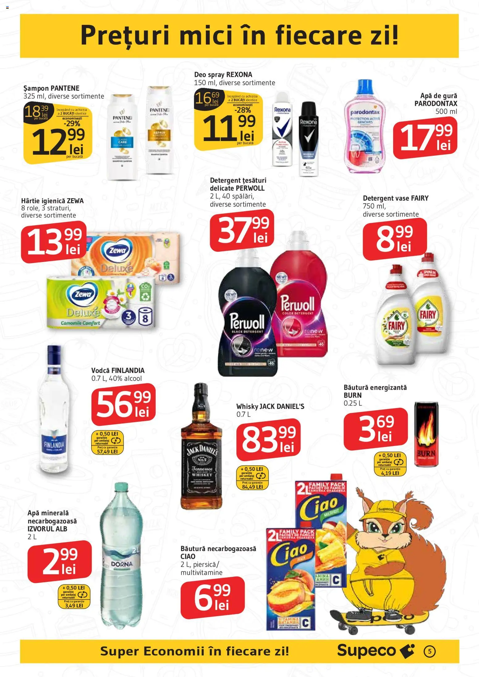 Catalog Supeco 19 Februarie - 10 Martie 2026 | Pagina 5 | Produse: Su ısıtıcı, Mici, Băutură energizantă, Whiskey