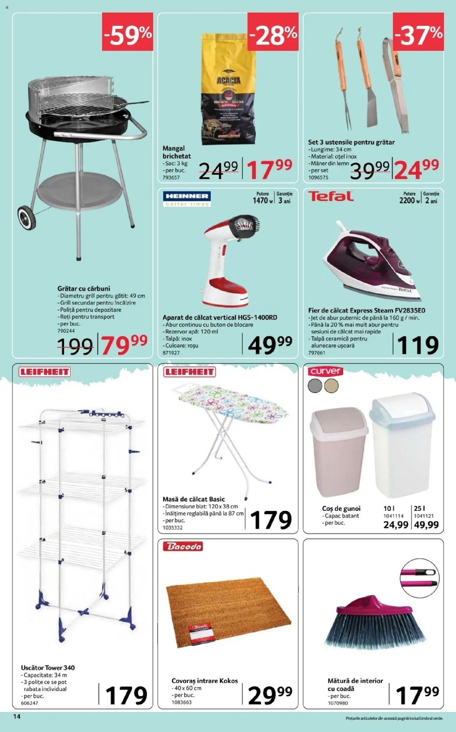 Catalog Selgros 20 Februarie - 4 Martie 2026 | Pagina 14 | Produse: Grătar, Masă, Bisiklet Aparatları, Apă