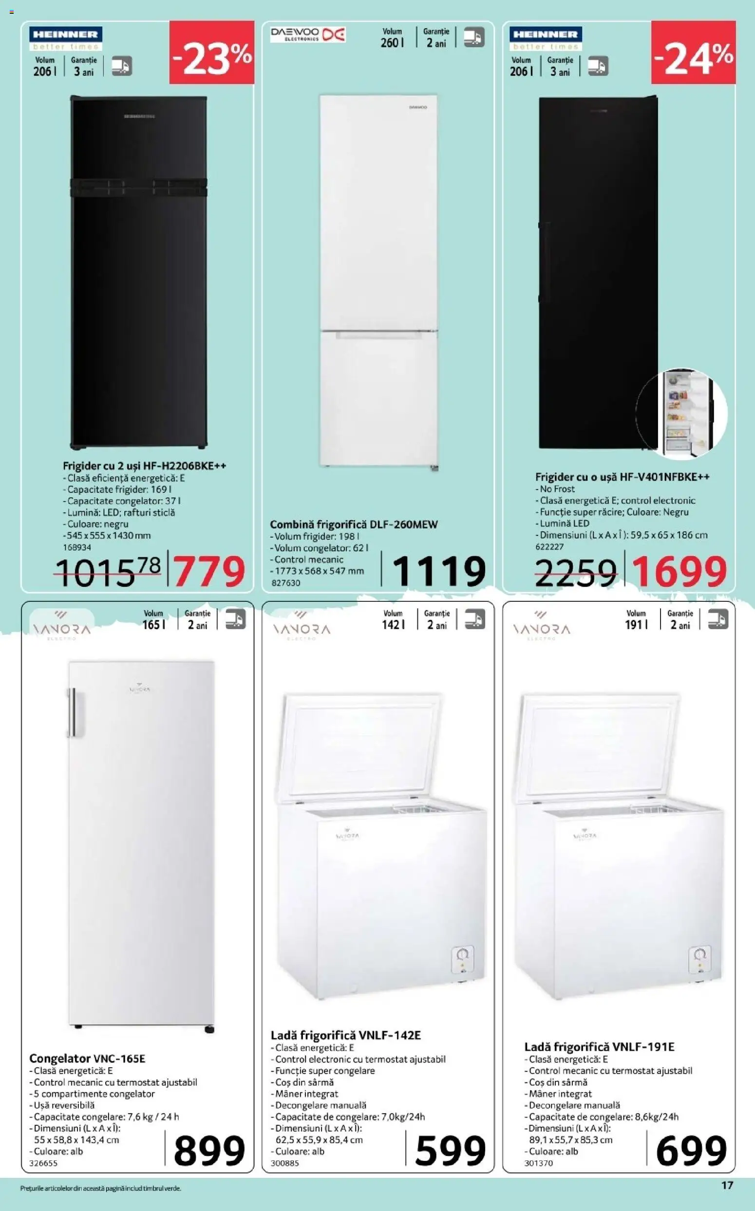 Catalog Selgros 20 Februarie - 4 Martie 2026 | Pagina 17 | Produse: Congelator, Babak, Ușă, Ladă frigorifică