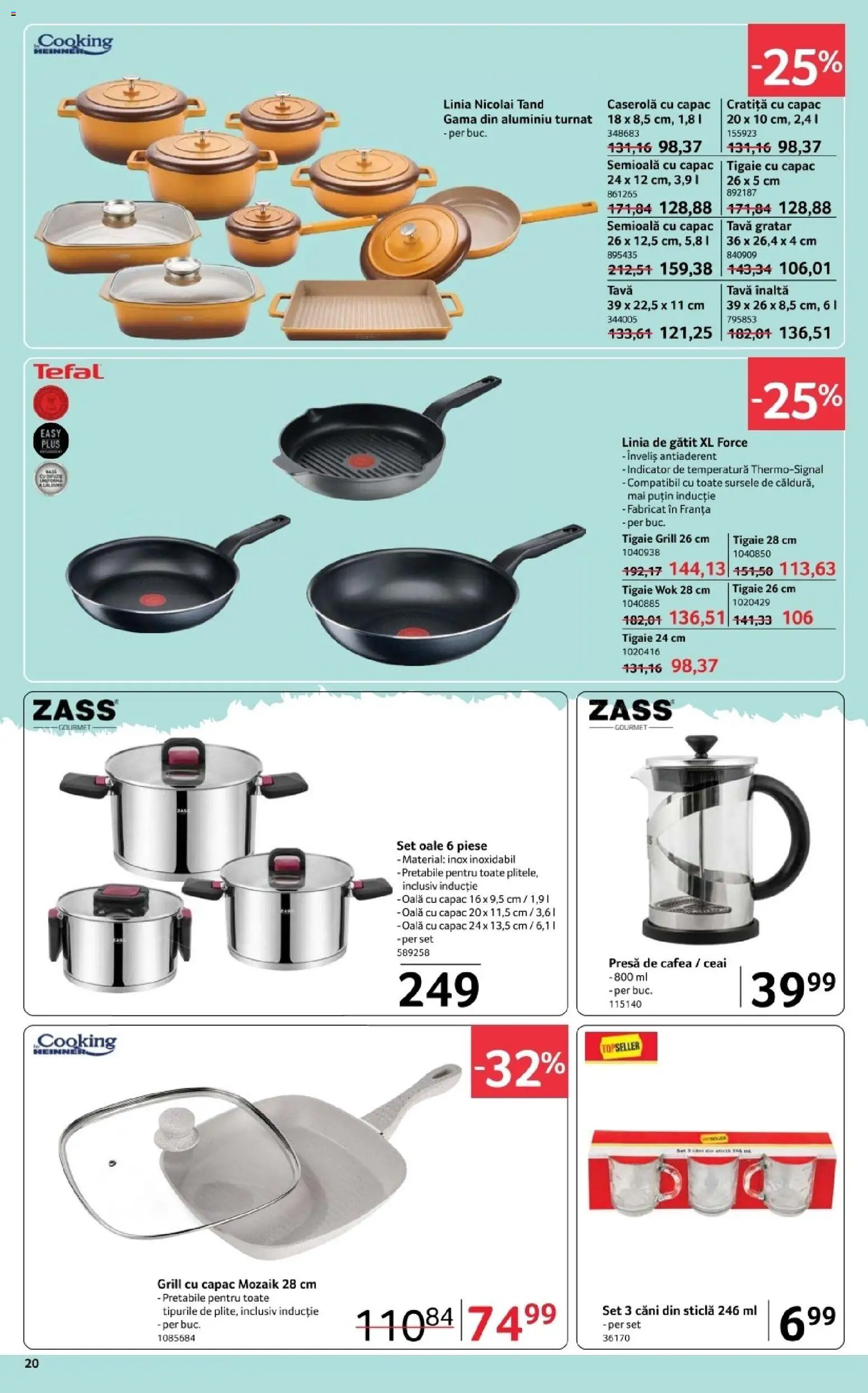 Catalog Selgros 20 Februarie - 4 Martie 2026 | Pagina 20 | Produse: Cratiță, Set oale, Cafea, Ceai
