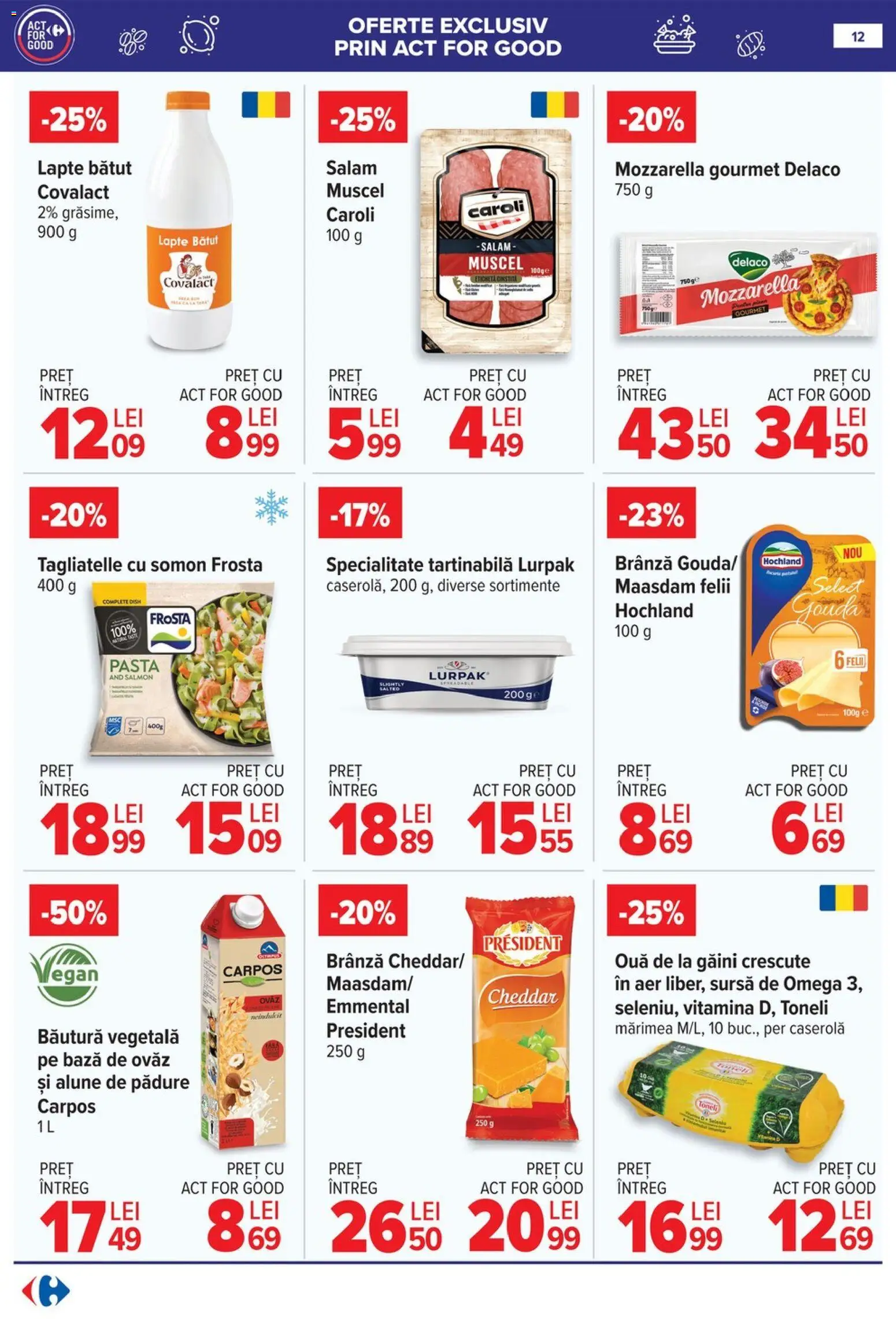 Catalog Carrefour 18 - 23 Februarie 2026 | Pagina 13 | Produse: Light Kedi Konservesi, Kalem ucu, Lapte, Ouă