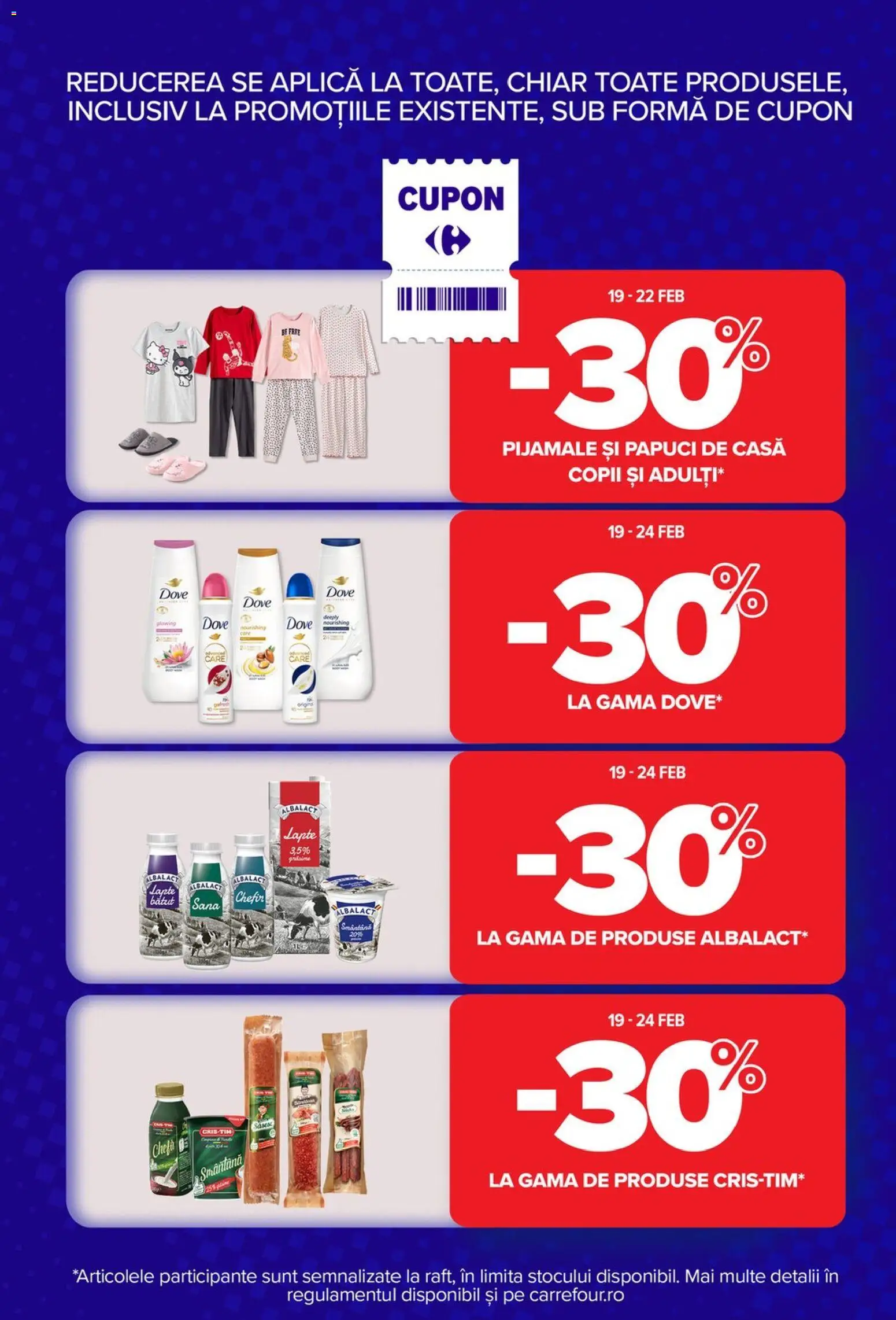 Catalog Carrefour 18 - 23 Februarie 2026 | Pagina 2 | Produse: Lapte, Smântână, Pijamale, Papuci