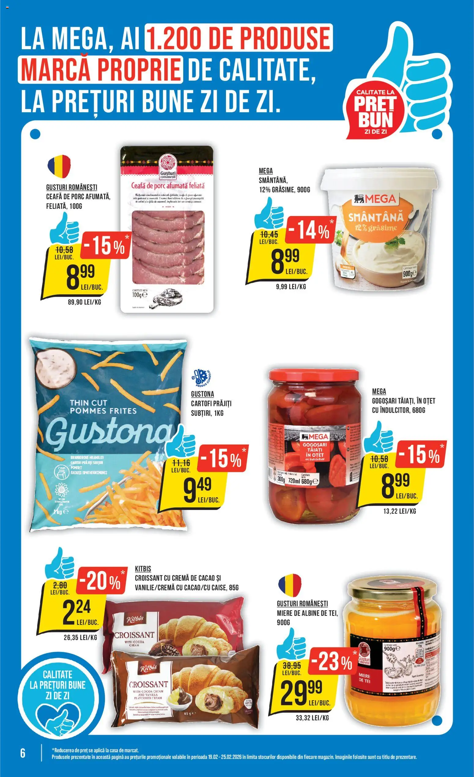 Catalog Mega Image 19 - 24 Februarie 2026 | Pagina 6 | Produse: Keçeli kalem, Cremă, Oțet, Smântână