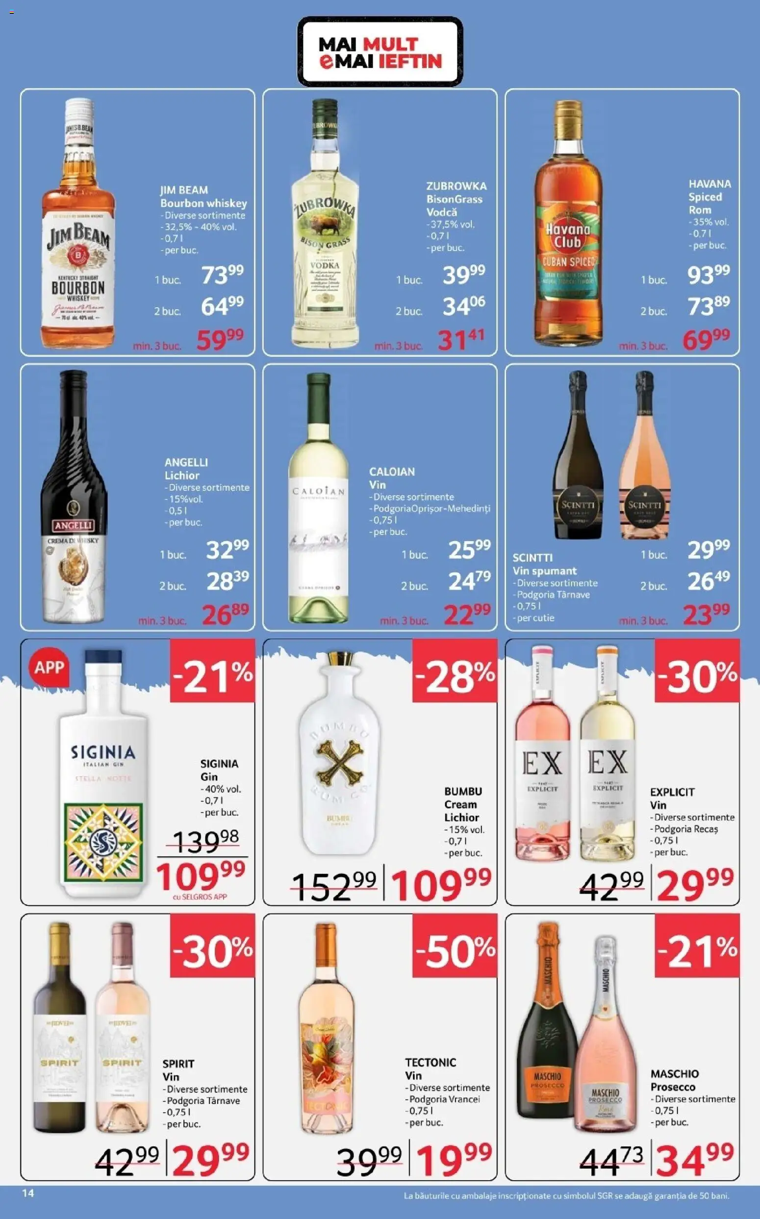 Catalog Selgros 20 Februarie - 4 Martie 2026 | Pagina 14 | Produse: Su ısıtıcı, Prosecco, Bourbon, Gin