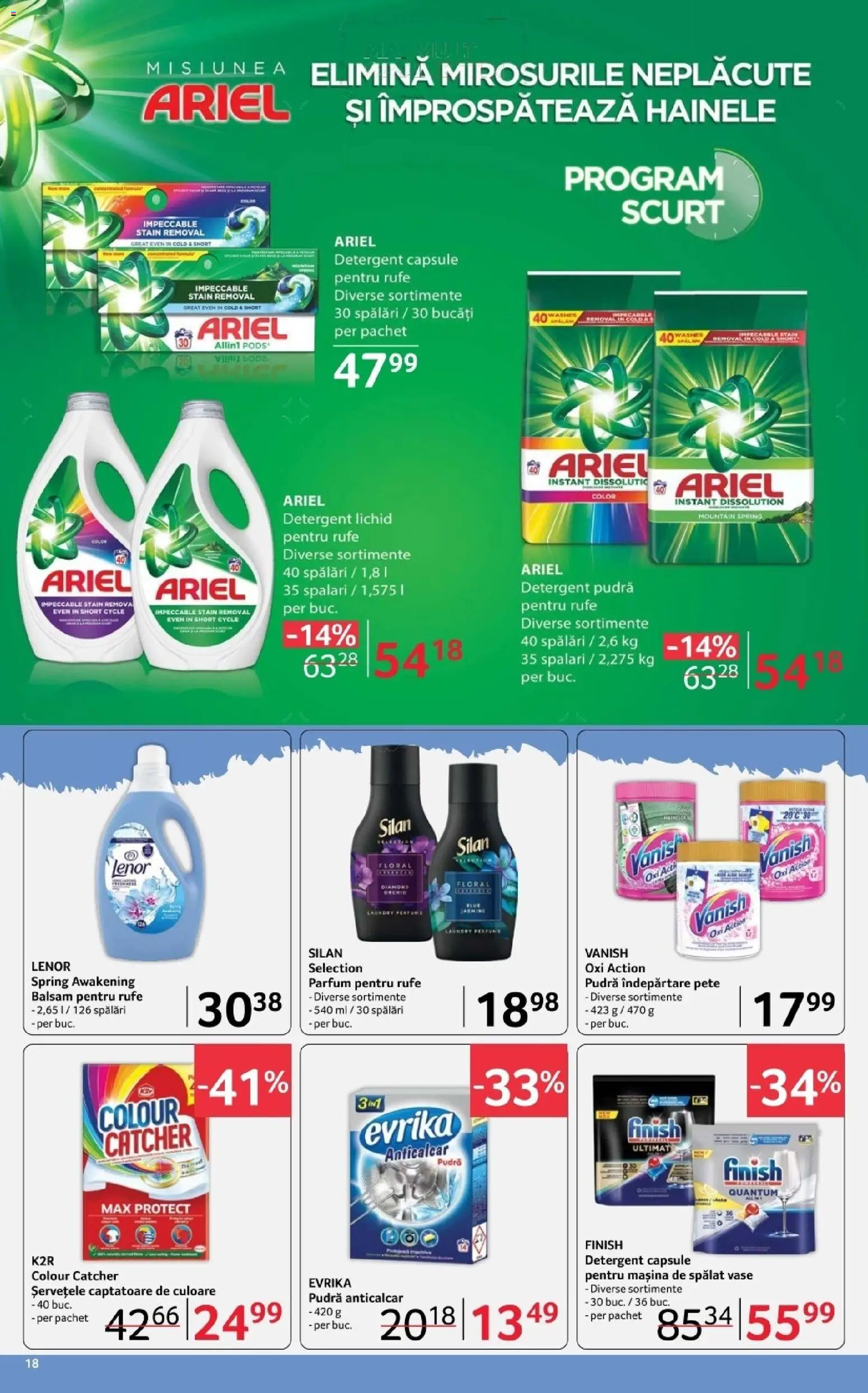 Catalog Selgros 20 Februarie - 4 Martie 2026 | Pagina 18 | Produse: Mașină De Spălat Vase, Balsam, Yorgan, Çelik Mama ve Su Kabı