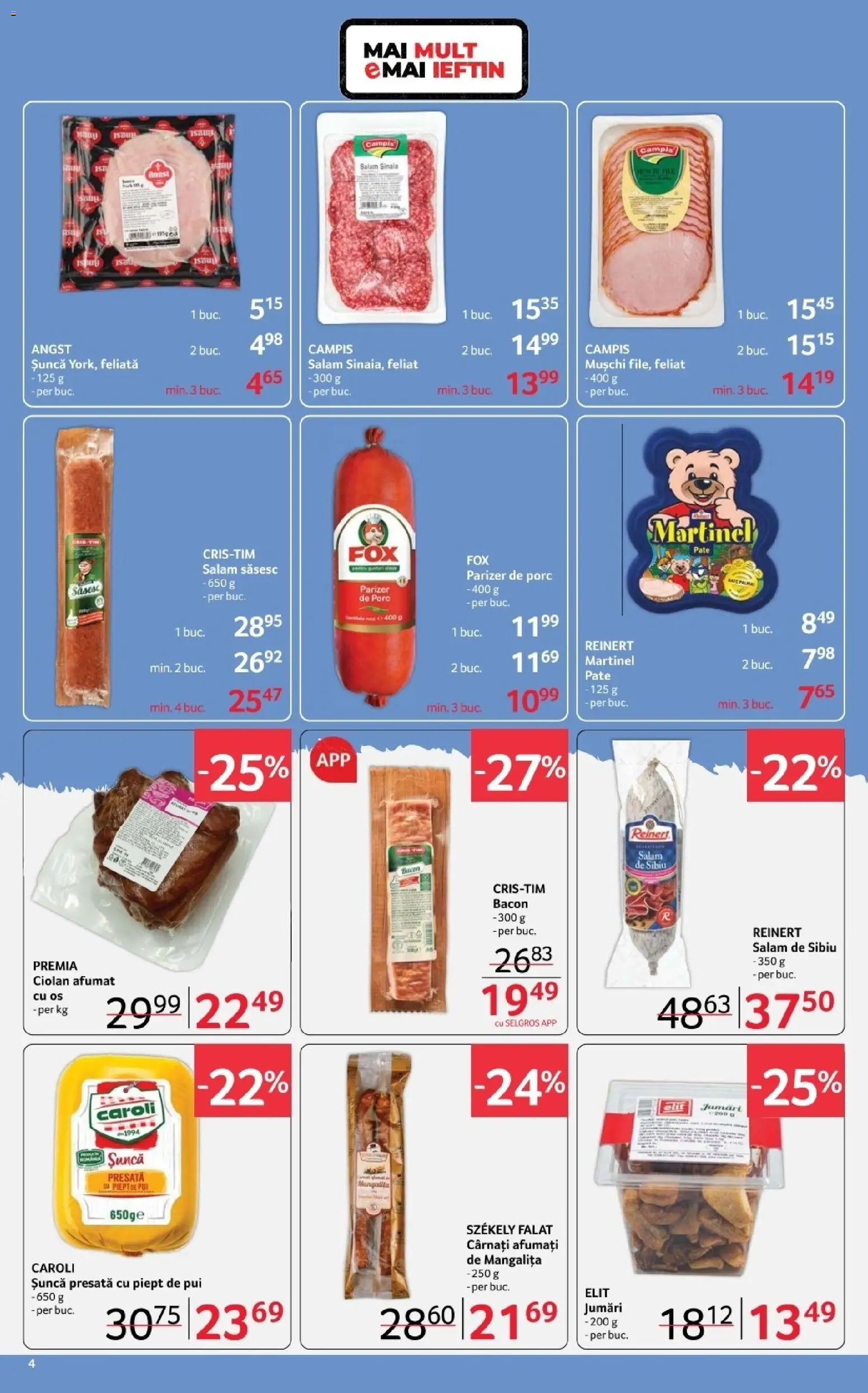 Catalog Selgros 20 Februarie - 4 Martie 2026 | Pagina 4 | Produse: Bacon, Salam, Parizer, Cârnați