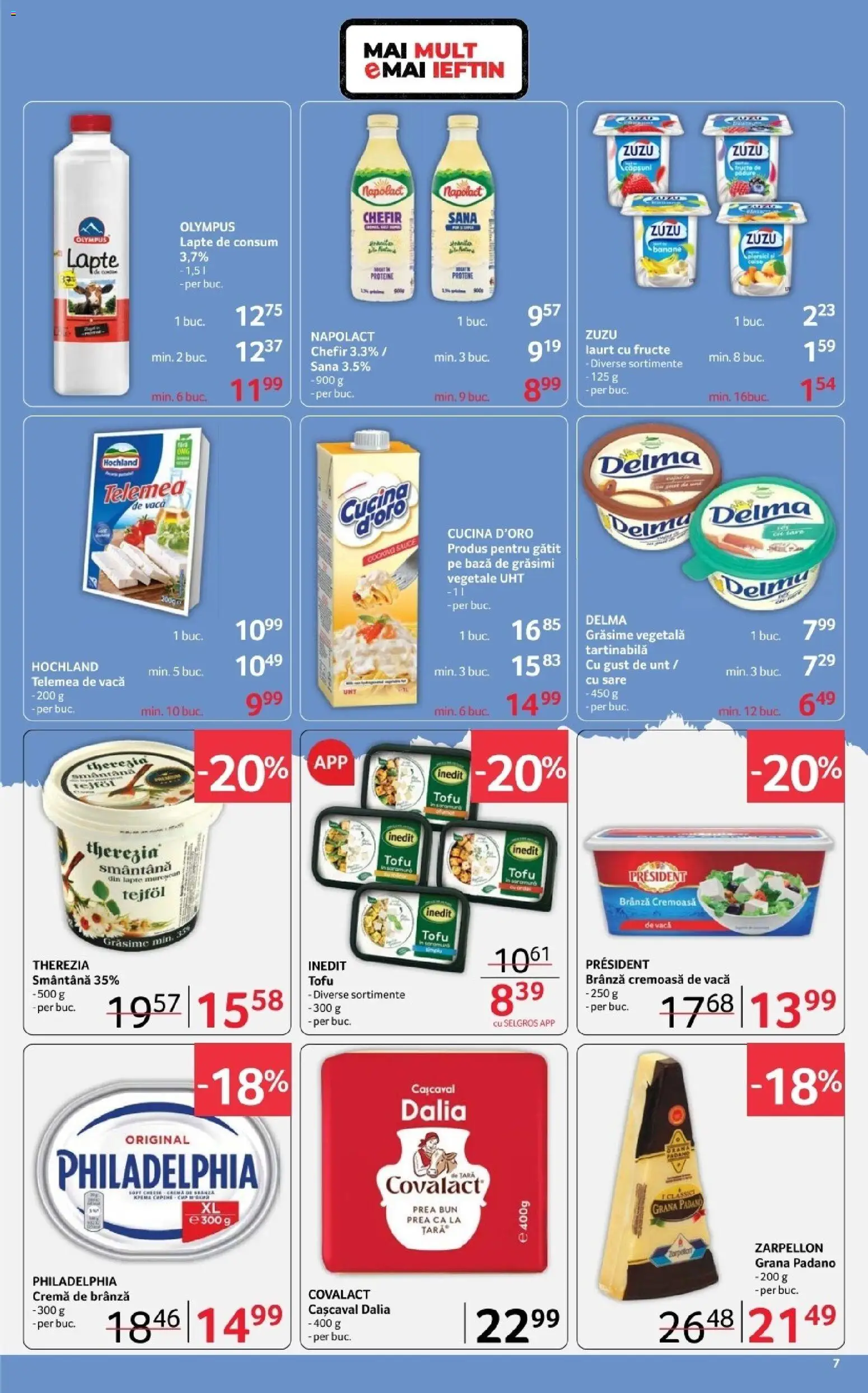 Catalog Selgros 20 Februarie - 4 Martie 2026 | Pagina 7 | Produse: Masaüstü kılıfı, Cașcaval, Unt, Fructe