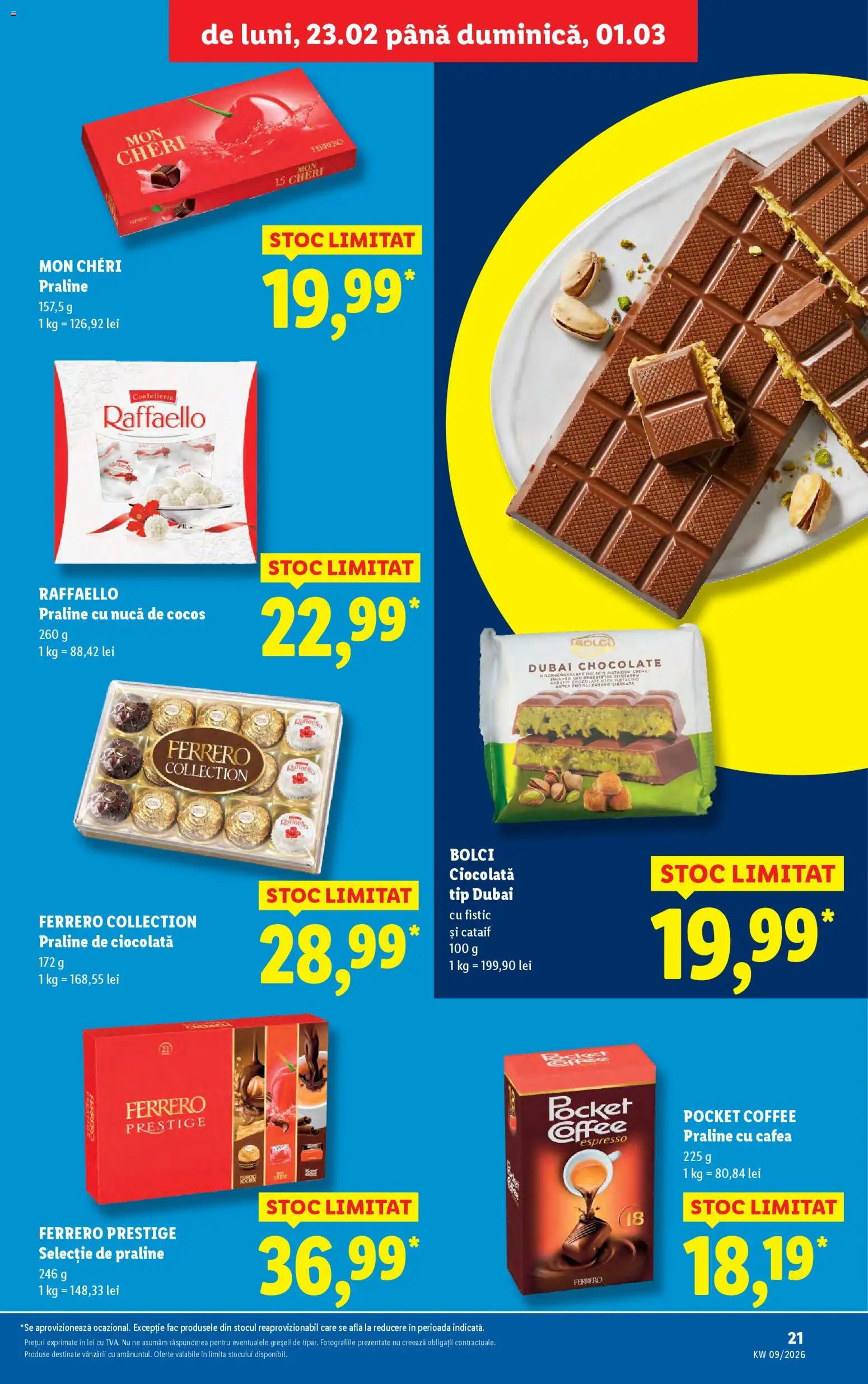 Catalog LIDL 23 - 28 Februarie 2026 | Pagina 21 | Produse: Praline, Cafea, Soda, Fistic