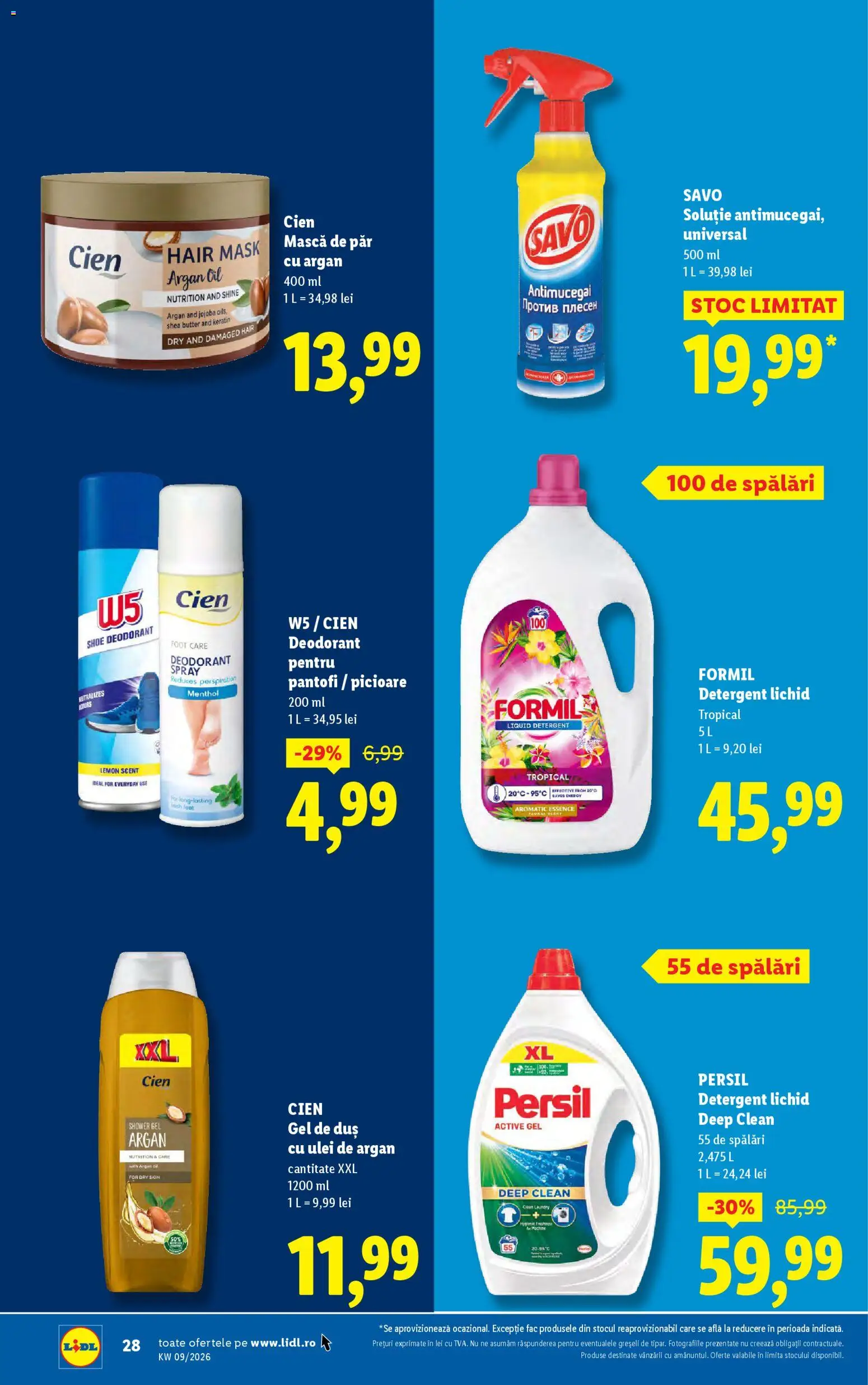Catalog LIDL 23 - 28 Februarie 2026 | Pagina 28 | Produse: Pomelo, Pantofi, Duș, Detergent