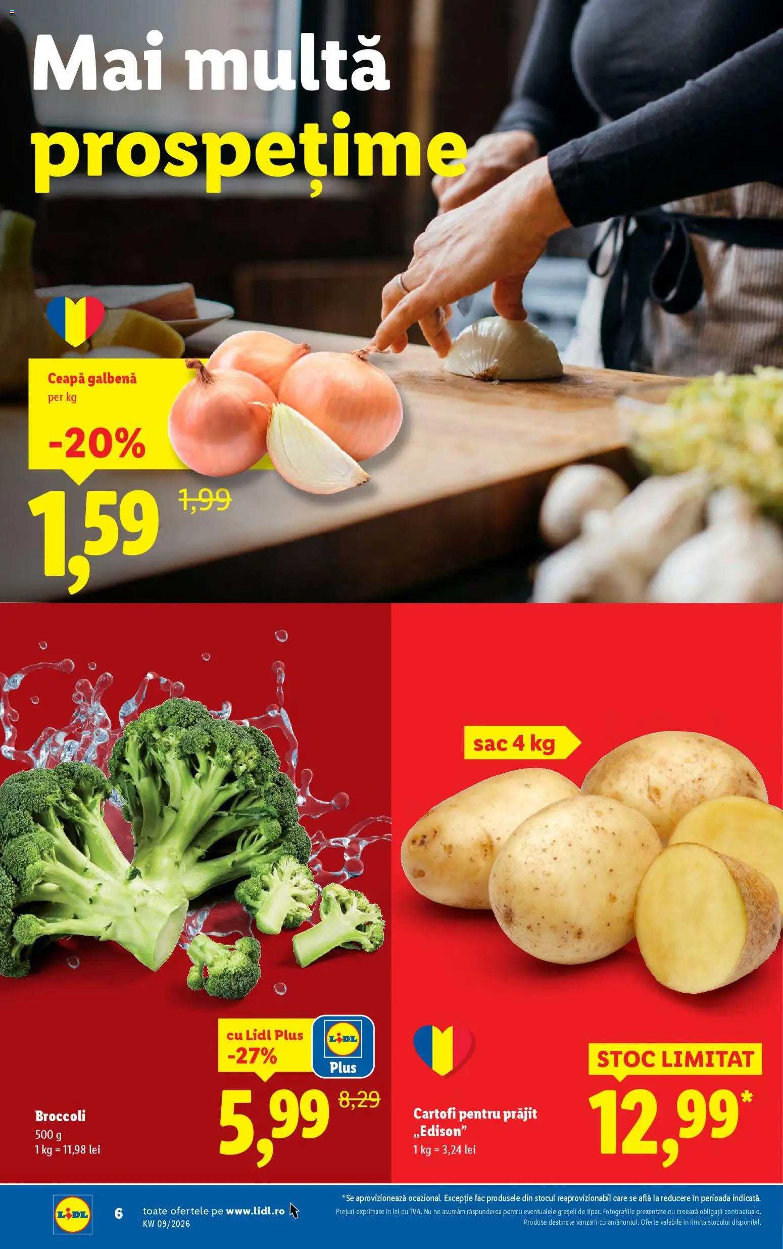 Catalog LIDL 23 - 28 Februarie 2026 | Pagina 6 | Produse: Ceapă galbenă, Cartofi, Ceapă
