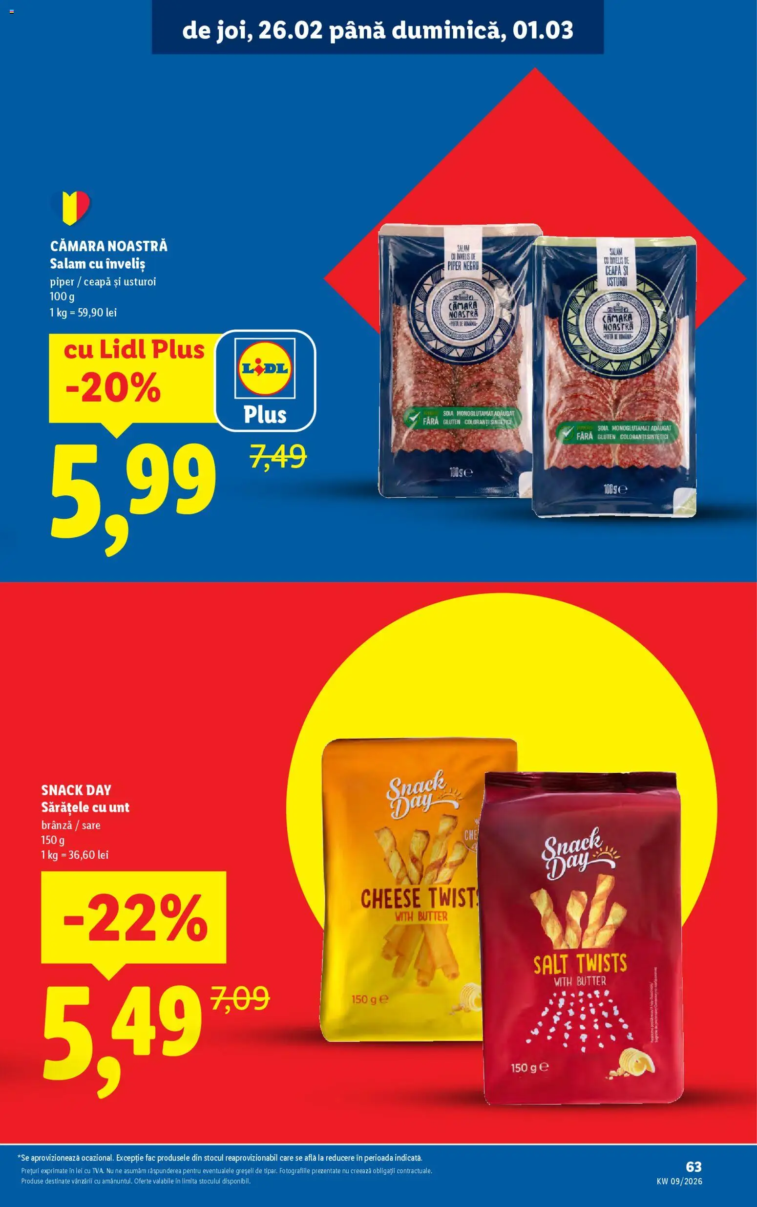 Catalog LIDL 23 - 28 Februarie 2026 | Pagina 63 | Produse: Unt, Brânză, Ceapă, Usturoi