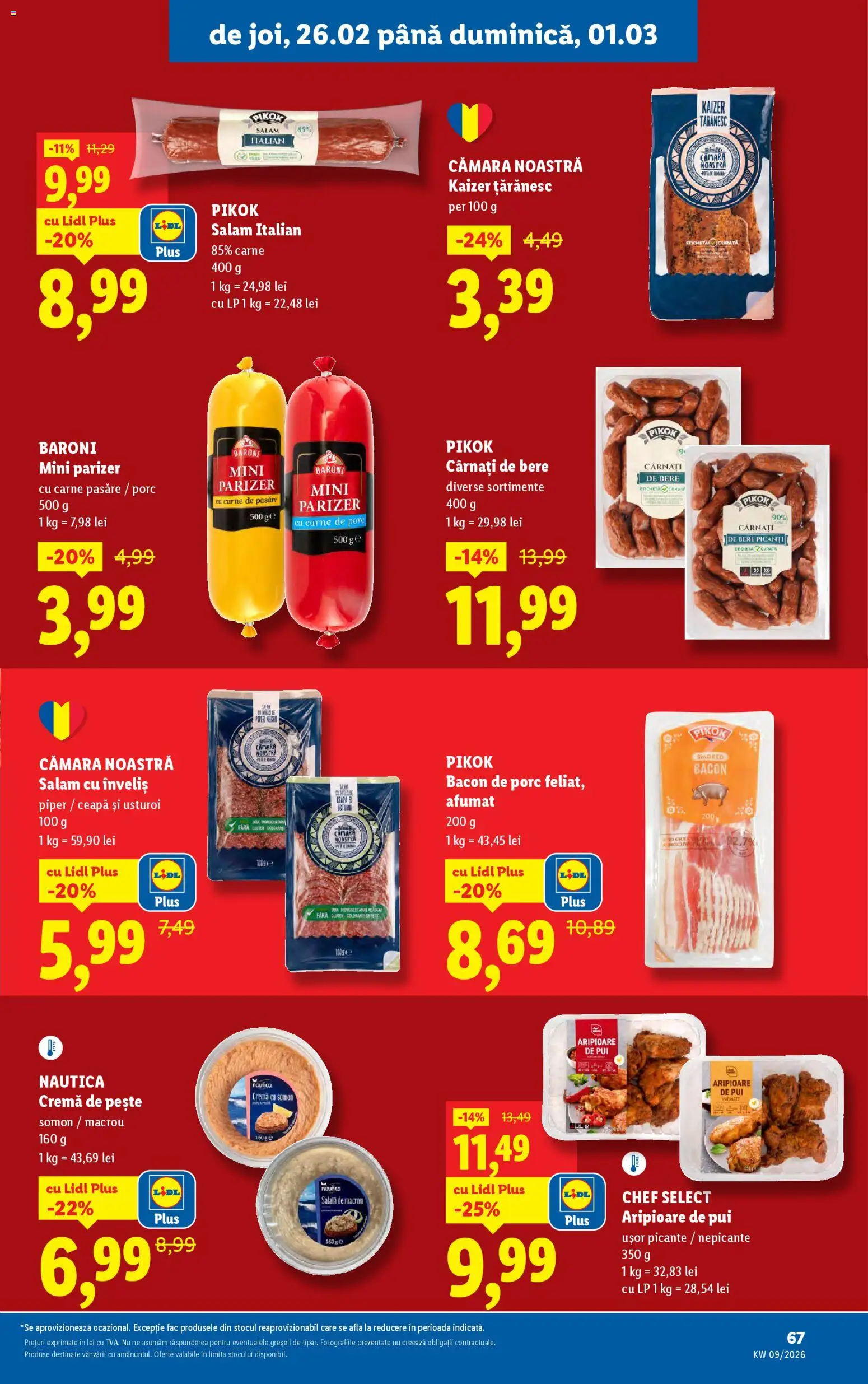 Catalog LIDL 23 - 28 Februarie 2026 | Pagina 67 | Produse: Hacıyatmaz Kedi Oyuncağı, Bere, Pește, Piper