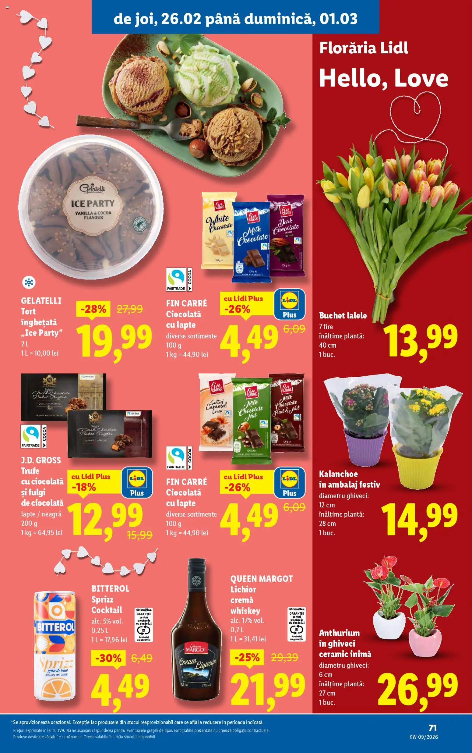 Catalog LIDL 23 - 28 Februarie 2026 | Pagina 71 | Produse: Çarşaf, Fulgi, Whiskey, Înghețată
