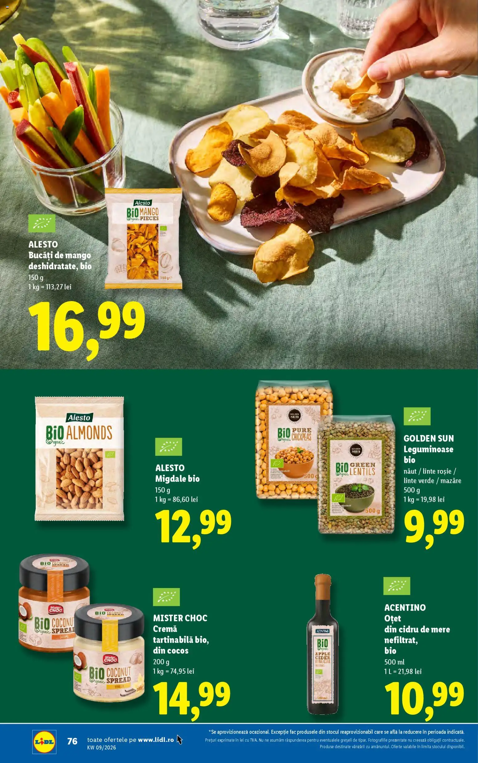 Catalog LIDL 23 - 28 Februarie 2026 | Pagina 76 | Produse: Mazăre, Oțet, Cremă tartinabilă, Mango