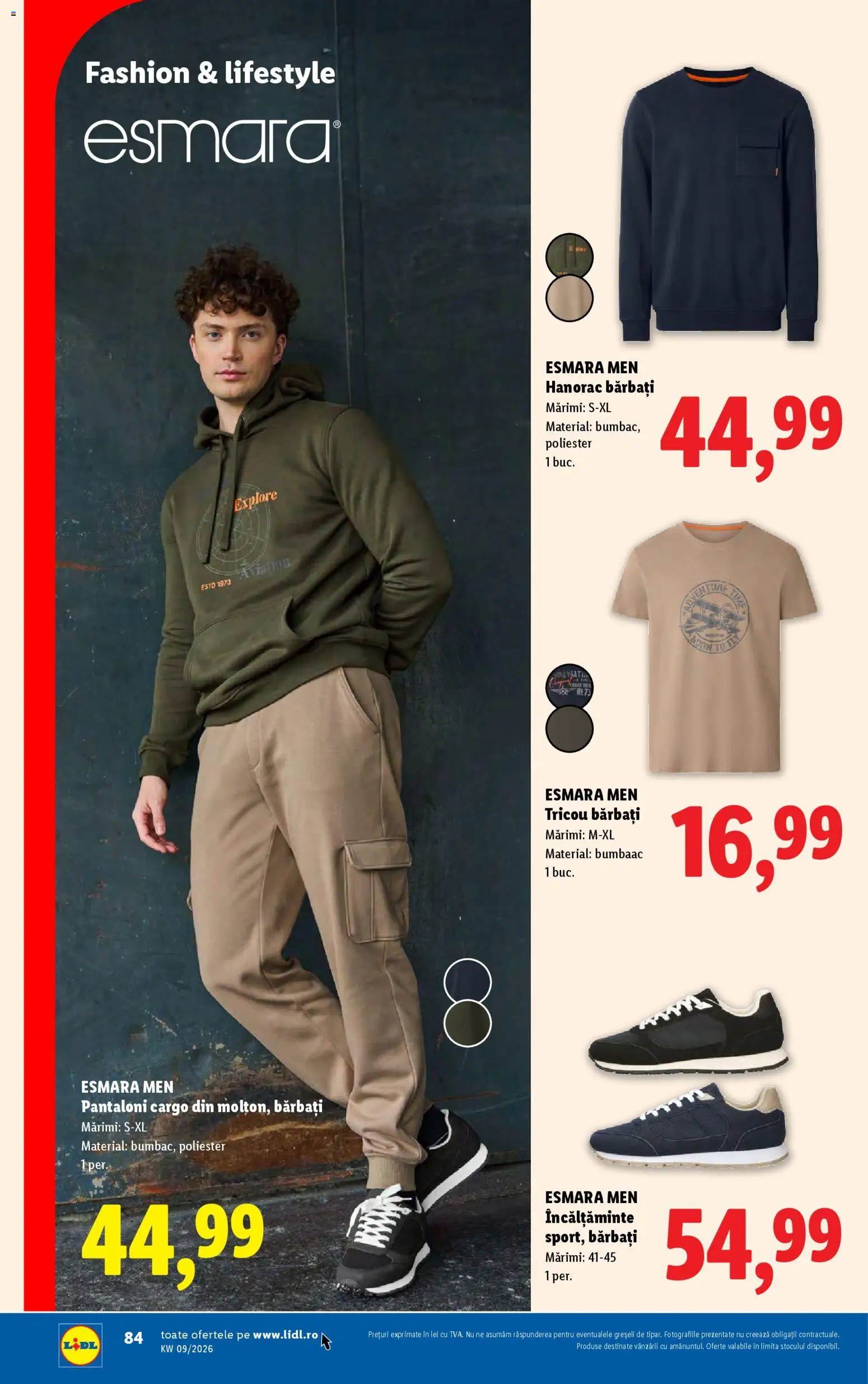 Catalog LIDL 23 - 28 Februarie 2026 | Pagina 84 | Produse: Bornoz takımı, Tricou, Pantaloni, Keşe