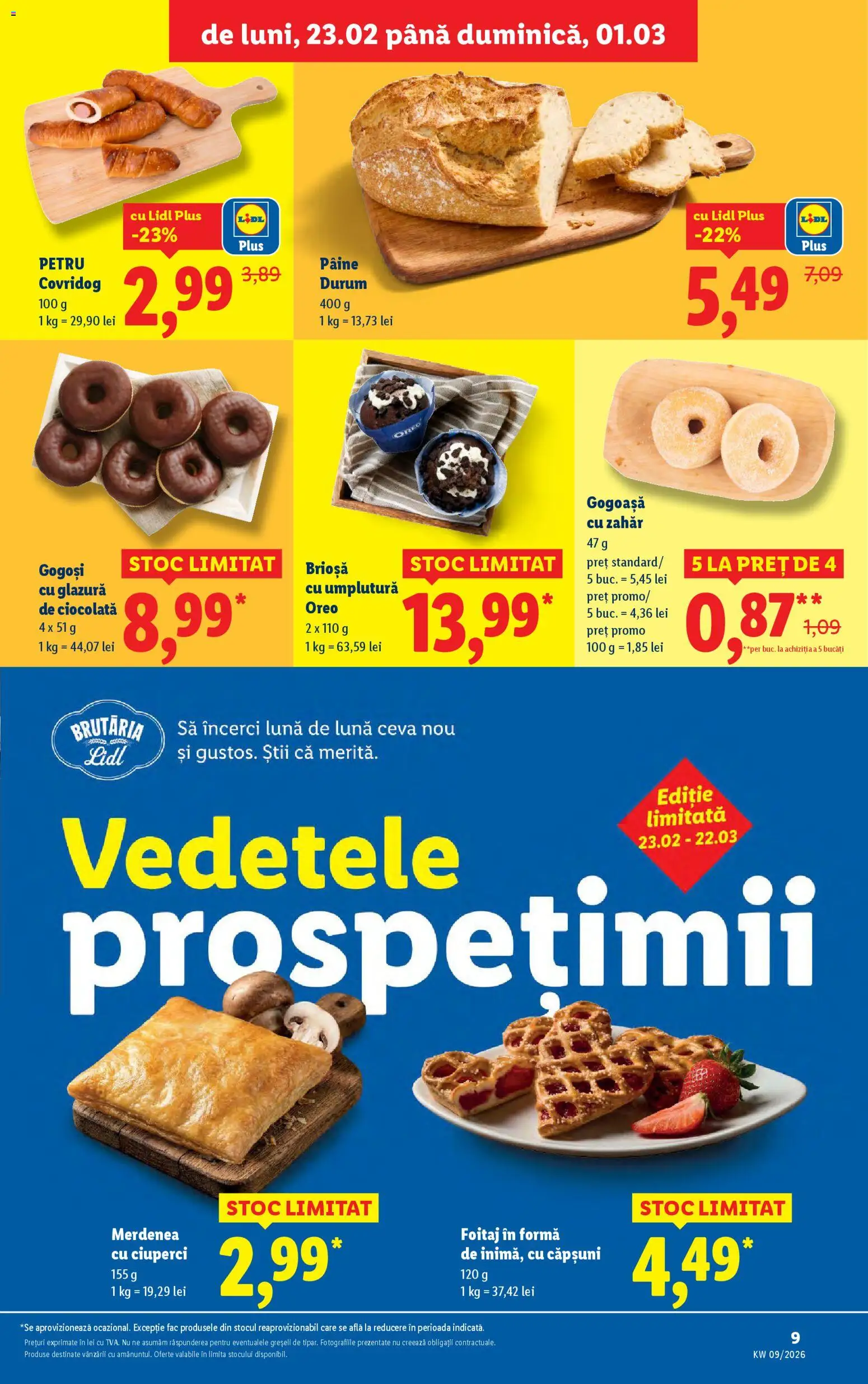 Catalog LIDL 23 - 28 Februarie 2026 | Pagina 9 | Produse: Pâine, Ciocolată, Gogoși, Zahăr