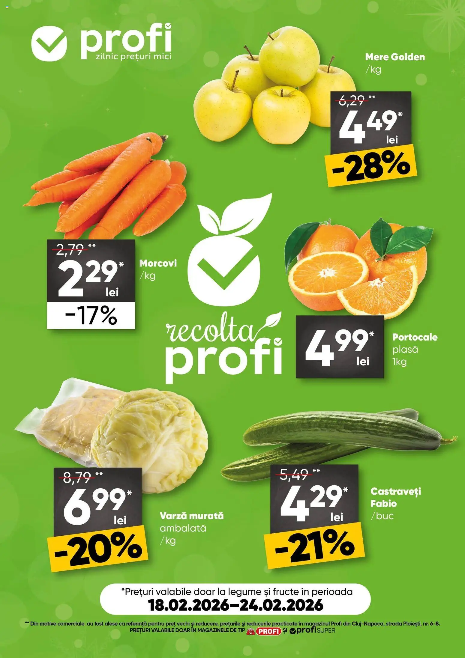 Catalog Profi 18 - 23 Februarie 2026 | Pagina 1 | Produse: Mici, Mere, Portocale, Legume