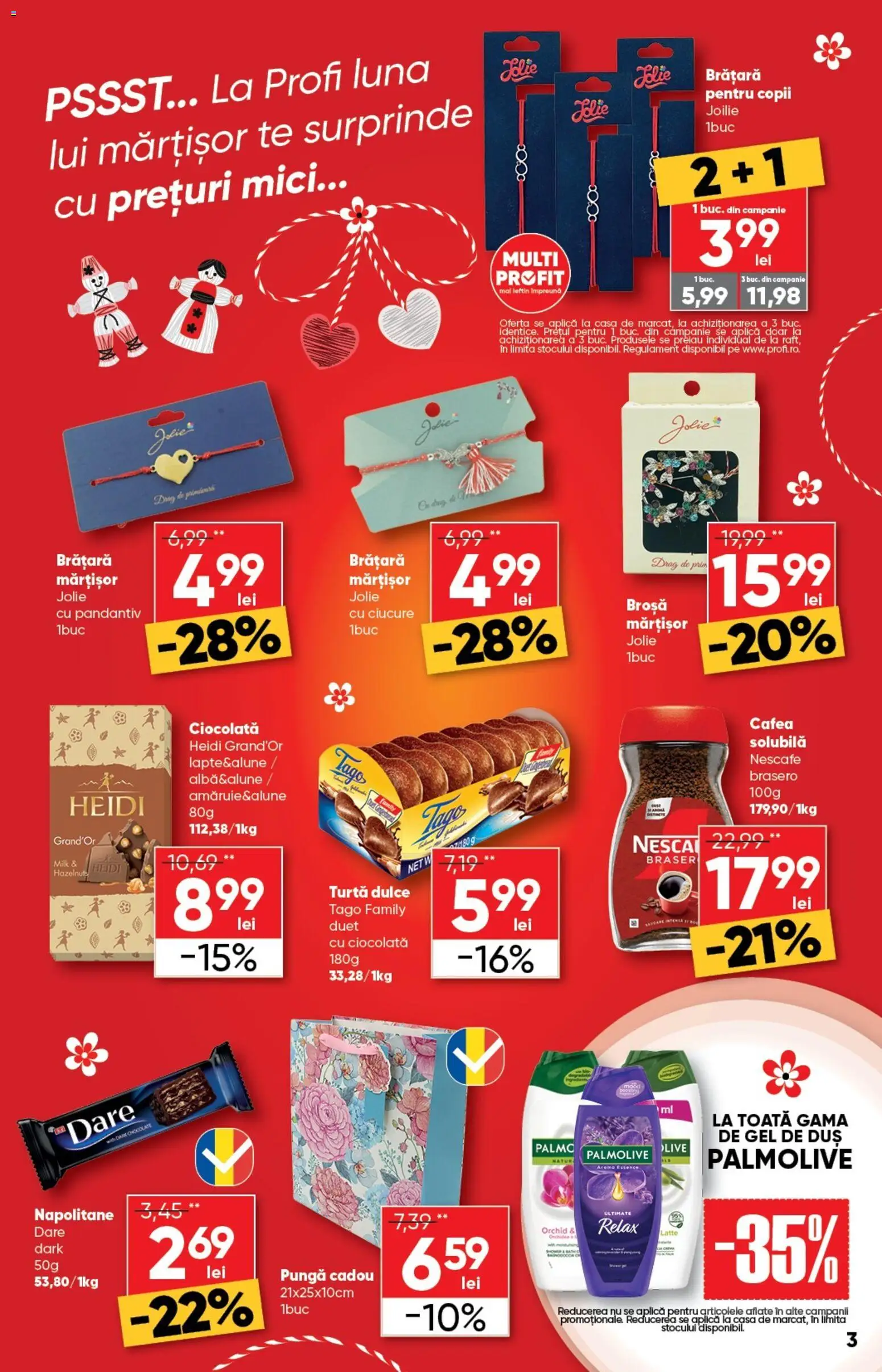 Catalog Profi 18 Februarie - 2 Martie 2026 | Pagina 3 | Produse: Brățară, Broșă, Gel de duș, Turtă dulce