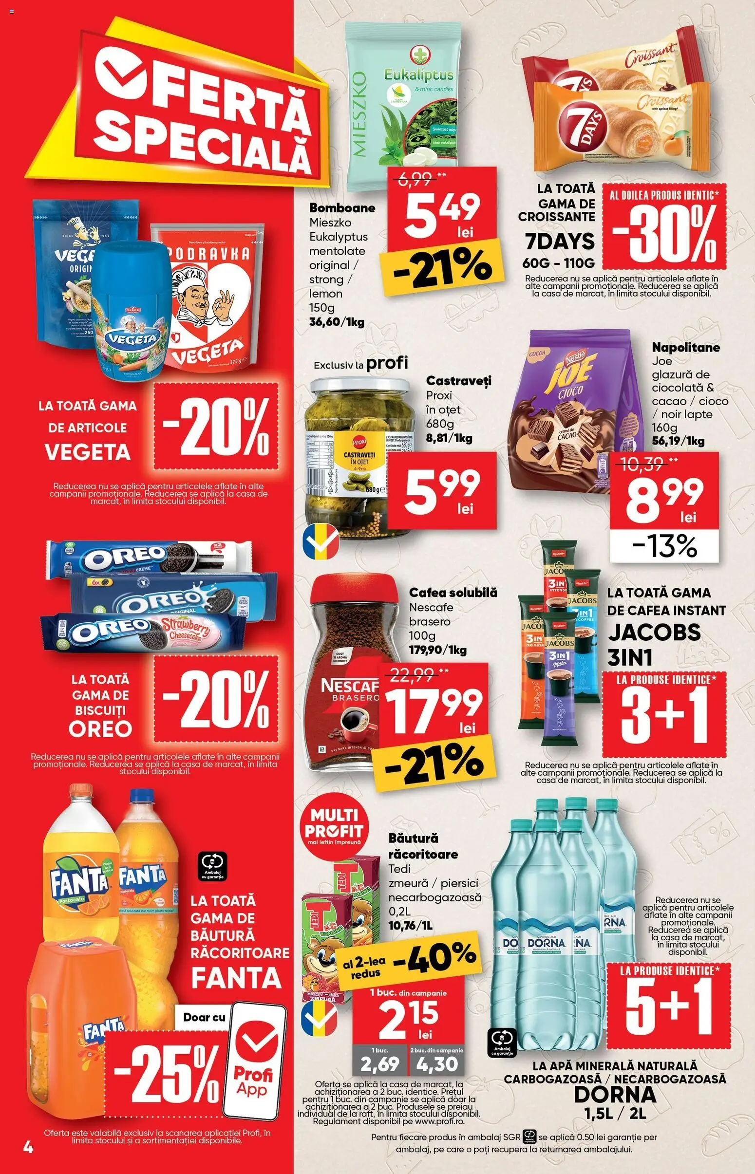 Catalog Profi 18 Februarie - 2 Martie 2026 | Pagina 4 | Produse: Zmeură, Cafea, Oțet, Bomboane