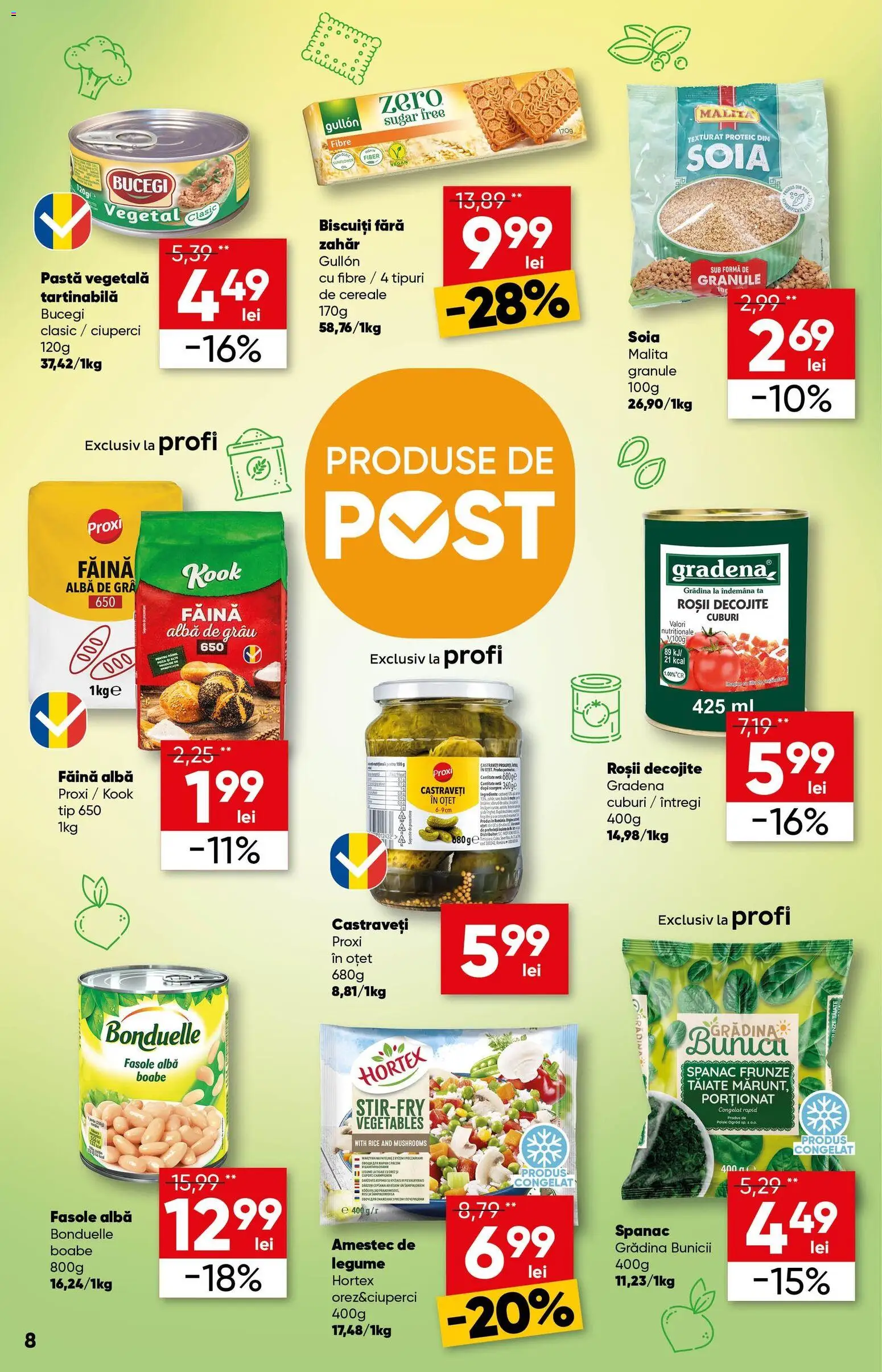 Catalog Profi 18 Februarie - 2 Martie 2026 | Pagina 8 | Produse: Roșii, Biscuiți, Castraveți, Zahăr