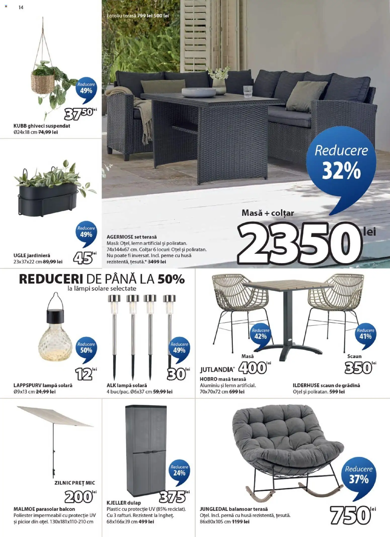 Catalog JYSK 23 Februarie - 23 Martie 2026 | Pagina 14 | Produse: Pernă, Masă, Colțar, Lampă
