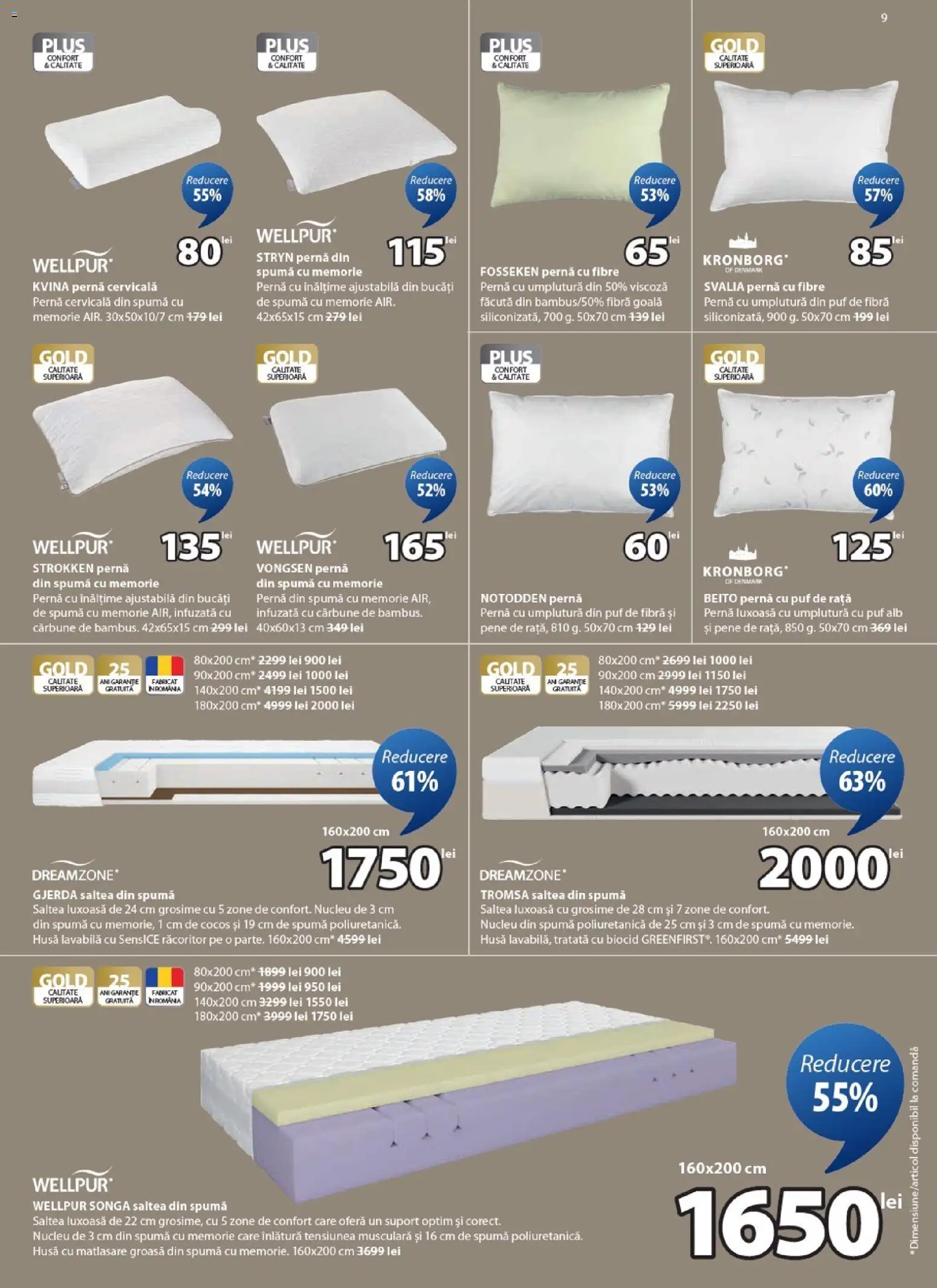 Catalog JYSK 23 Februarie - 23 Martie 2026 | Pagina 9 | Produse: Memorie, Saltea, Rață, Türk kahvesi öğütme değirmeni