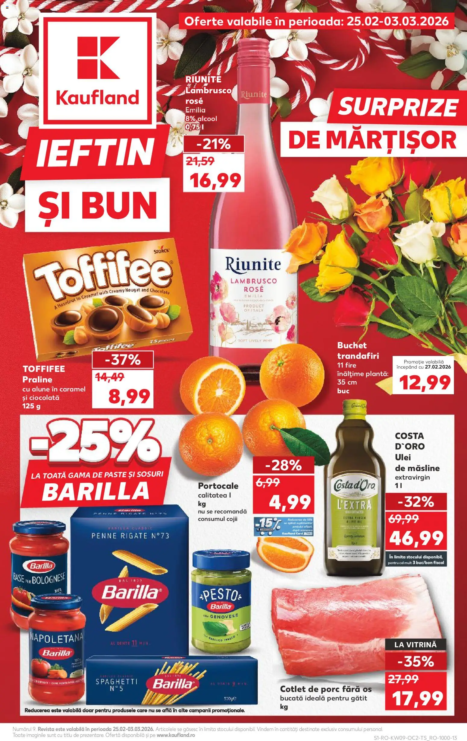 Catalog Kaufland 25 Februarie - 2 Martie 2026 | Pagina 1 | Produse: Lait de coco, Vitrină, Măsline, Alune