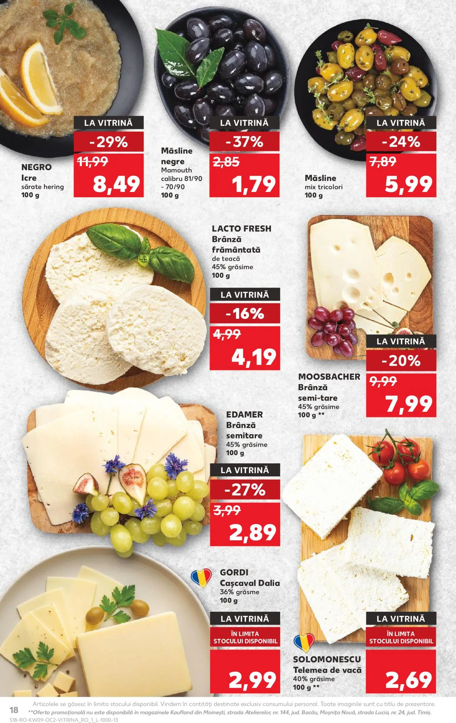 Catalog Kaufland 25 Februarie - 2 Martie 2026 | Pagina 18 | Produse: Hijyenik ped, Cașcaval, Măsline, Brânză