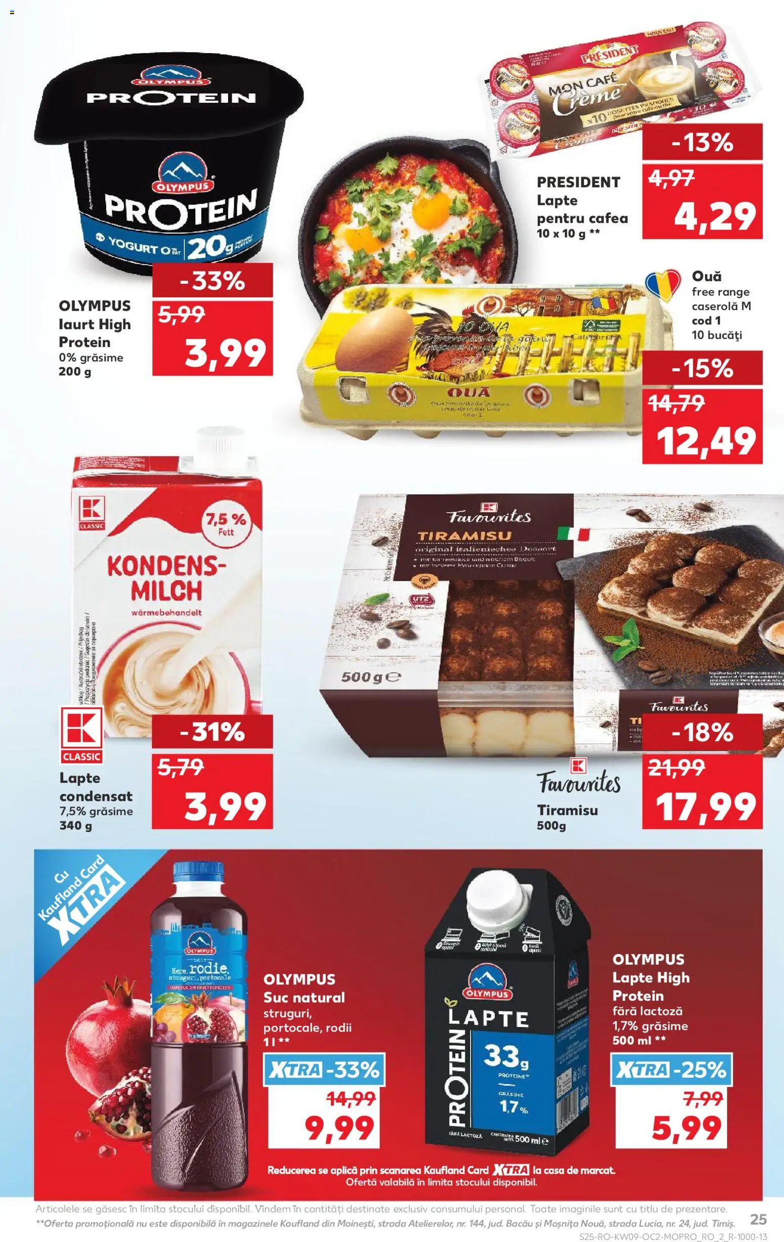 Catalog Kaufland 25 Februarie - 2 Martie 2026 | Pagina 25 | Produse: Lapte, Ouă, Tiramisu, Suc