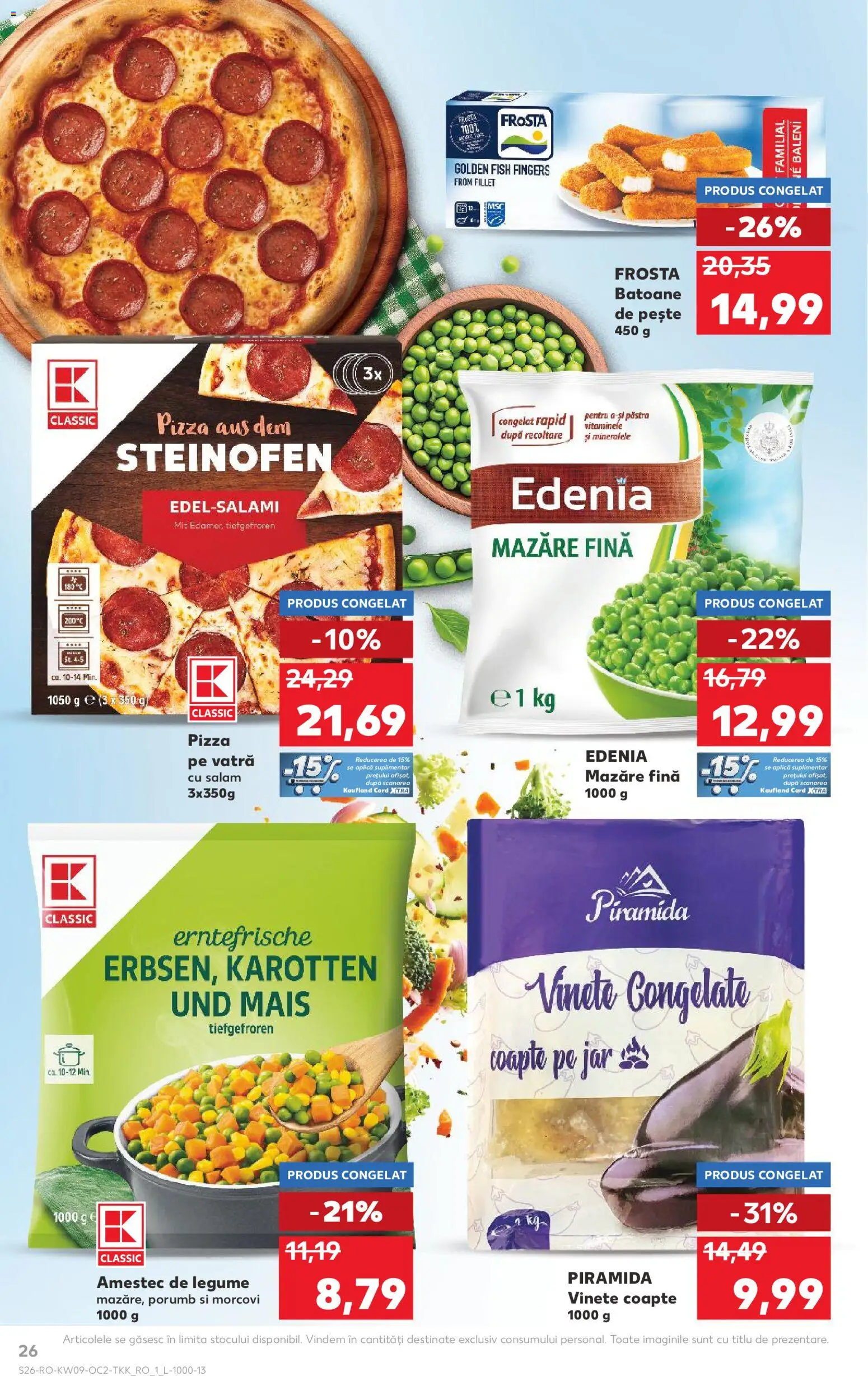 Catalog Kaufland 25 Februarie - 2 Martie 2026 | Pagina 26 | Produse: Mazăre, Pește, Porumb, Legume