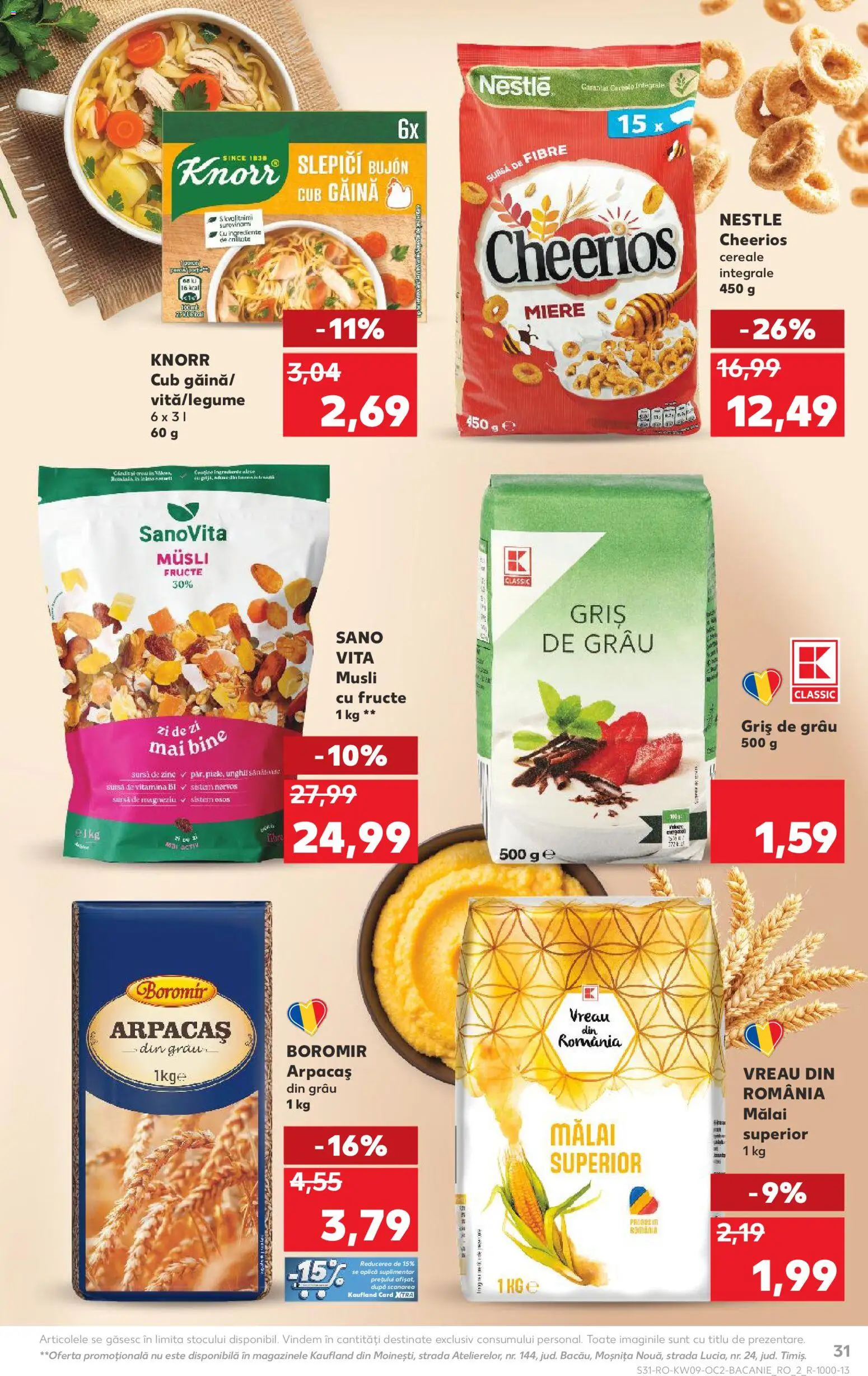 Catalog Kaufland 25 Februarie - 2 Martie 2026 | Pagina 31 | Produse: Cereale, Mălai, Fructe