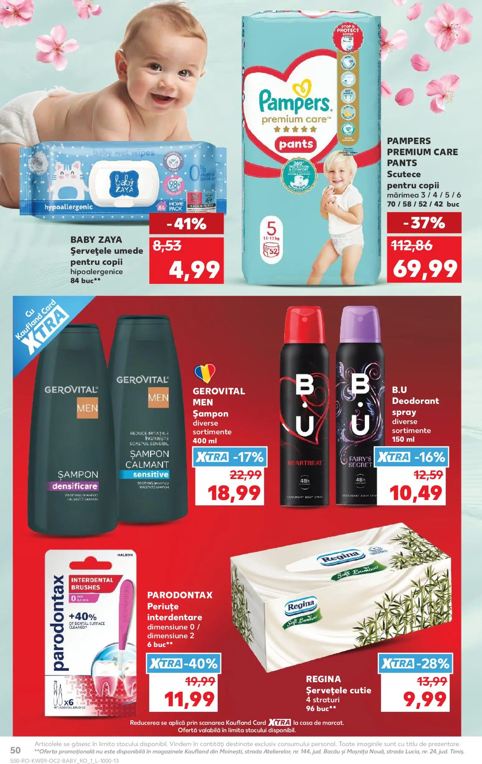 Catalog Kaufland 25 Februarie - 2 Martie 2026 | Pagina 50 | Produse: Pirinç gevreği, Șampon, Șervețele umede, Scutece