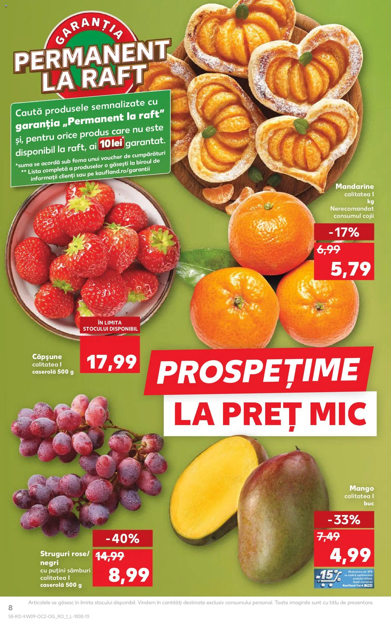 Catalog Kaufland 25 Februarie - 2 Martie 2026 | Pagina 8 | Produse: Struguri, Raft, Mandarine, Mango