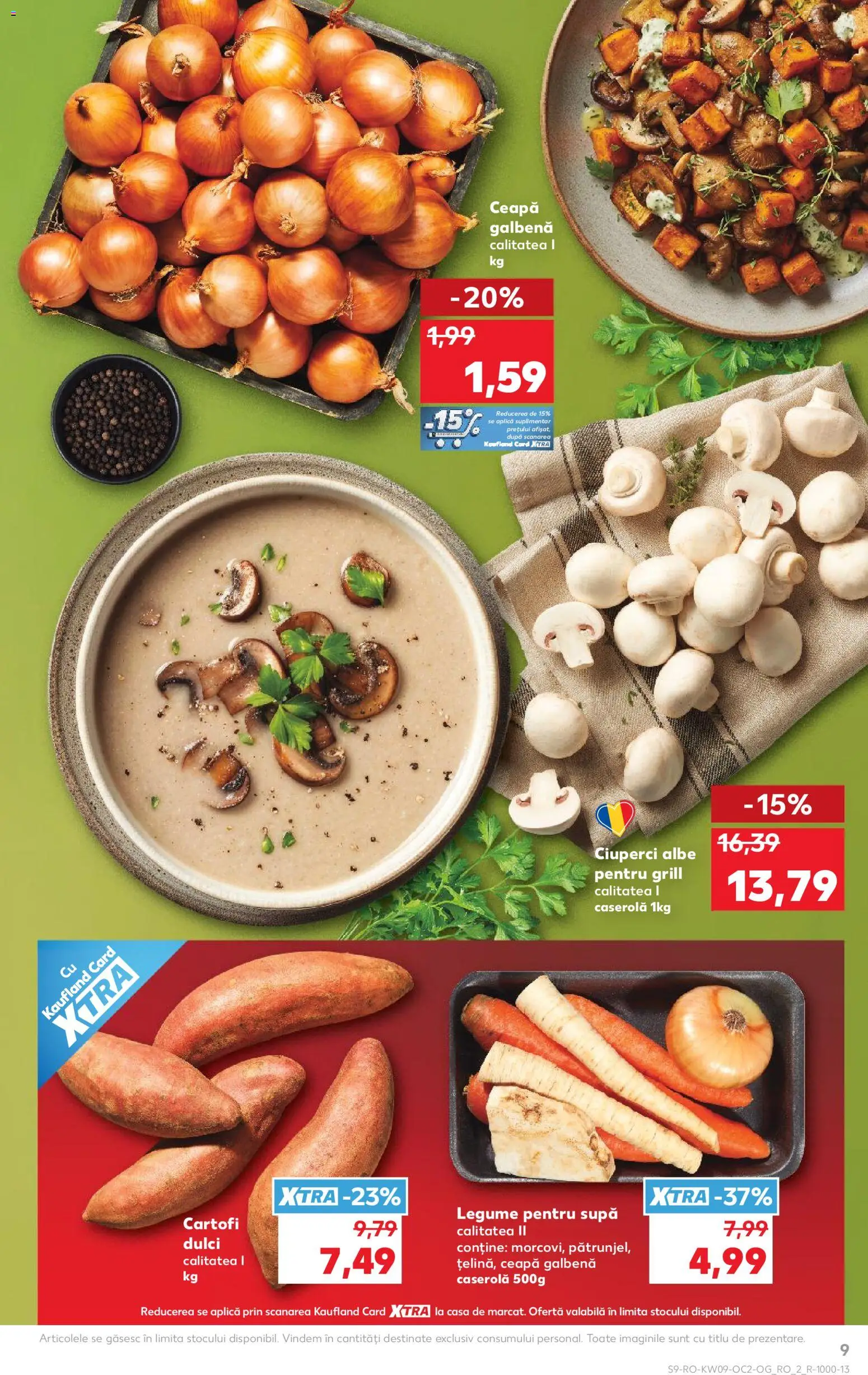 Catalog Kaufland 25 Februarie - 2 Martie 2026 | Pagina 9 | Produse: Grill, Taneli organik hardal, Ciuperci, Legume