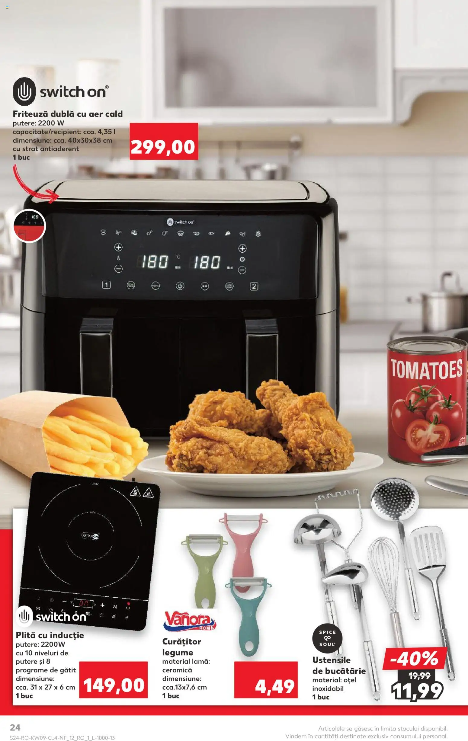 Catalog Kaufland 25 Februarie - 2 Martie 2026 | Pagina 24 | Produse: Plită, Friteuză, Bucătărie, Legume