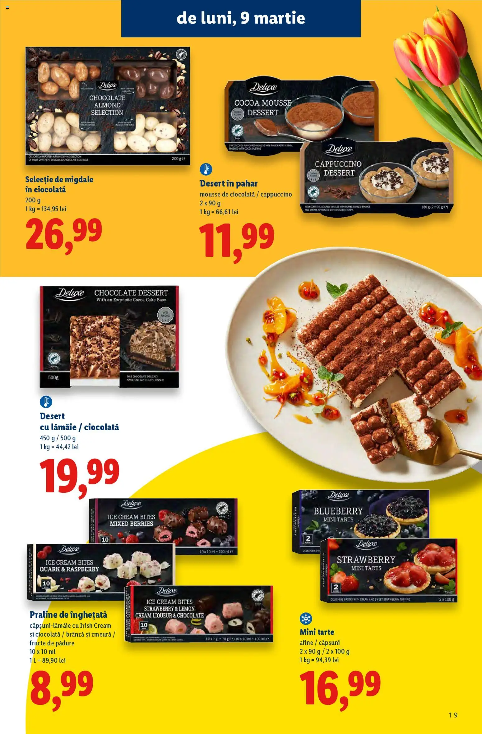 Catalog LIDL 2 Martie - 11 Aprilie 2026 | Pagina 19 | Produse: Brânză, Ciocolată, Căpșuni, Înghețată