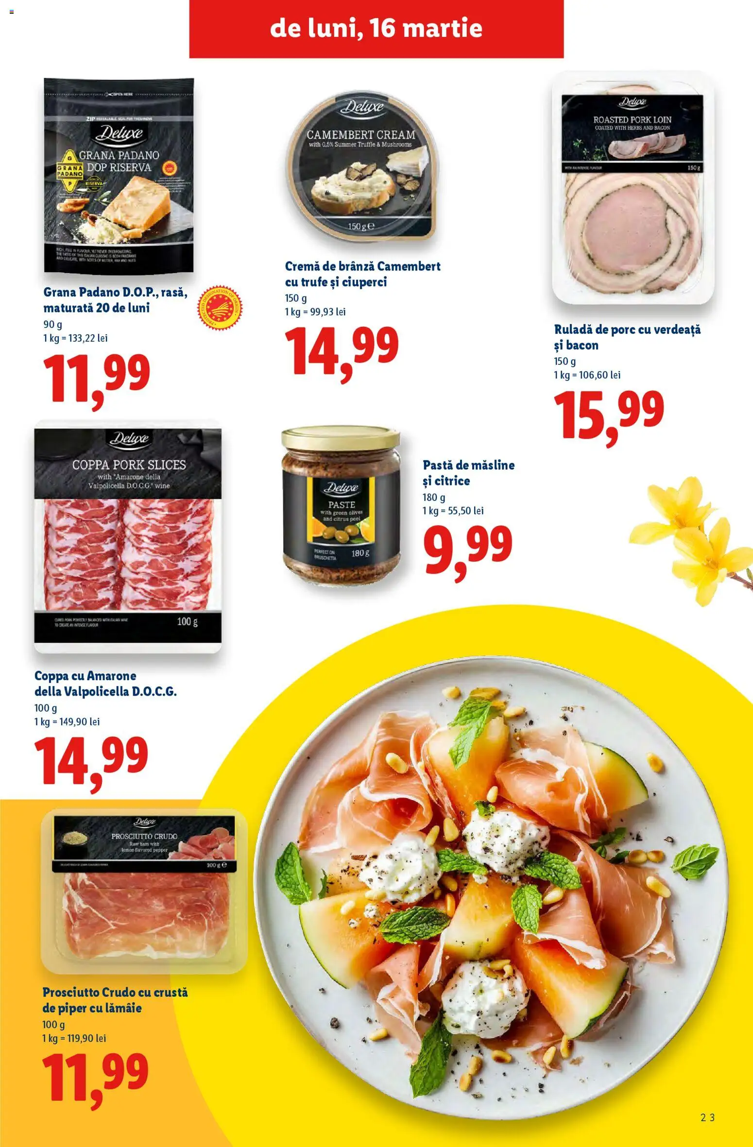 Catalog LIDL 2 Martie - 11 Aprilie 2026 | Pagina 23 | Produse: Ciuperci, Bacon, Brânză, Cremă de brânză