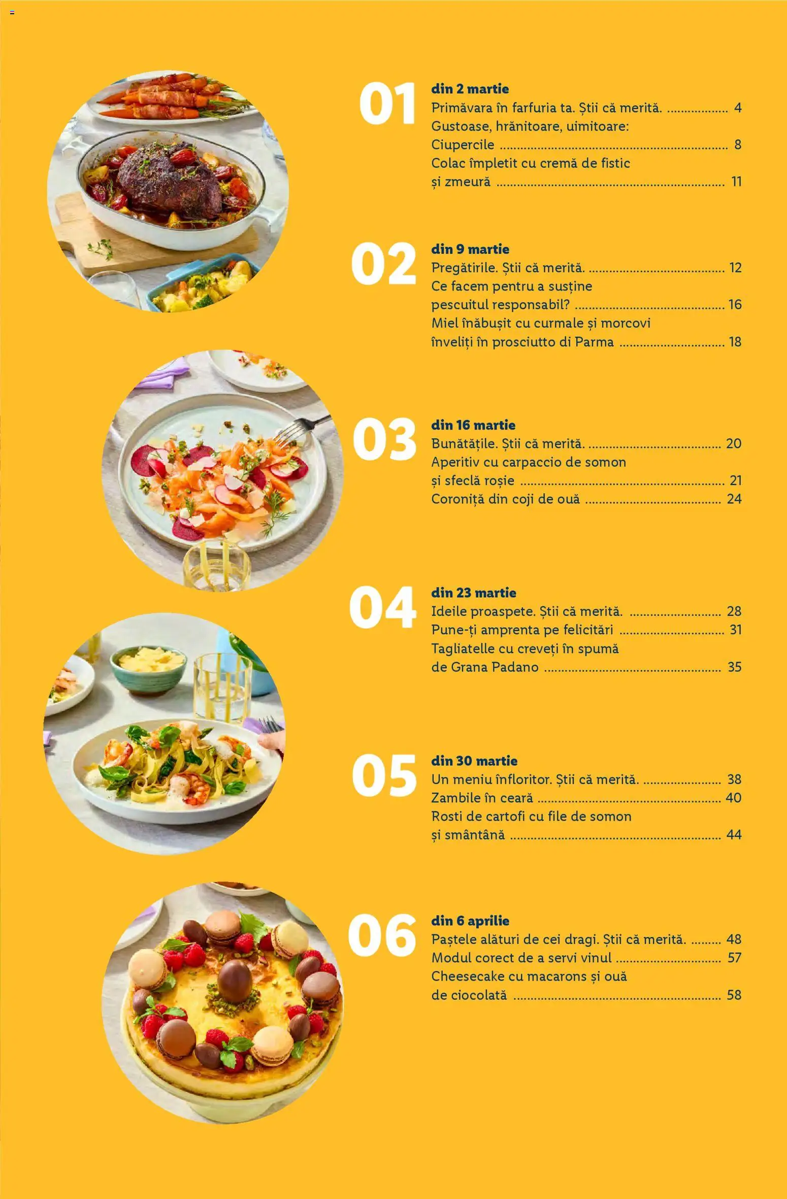 Catalog LIDL 2 Martie - 11 Aprilie 2026 | Pagina 3 | Produse: Çatal, Ciocolată, Macarons, Smântână