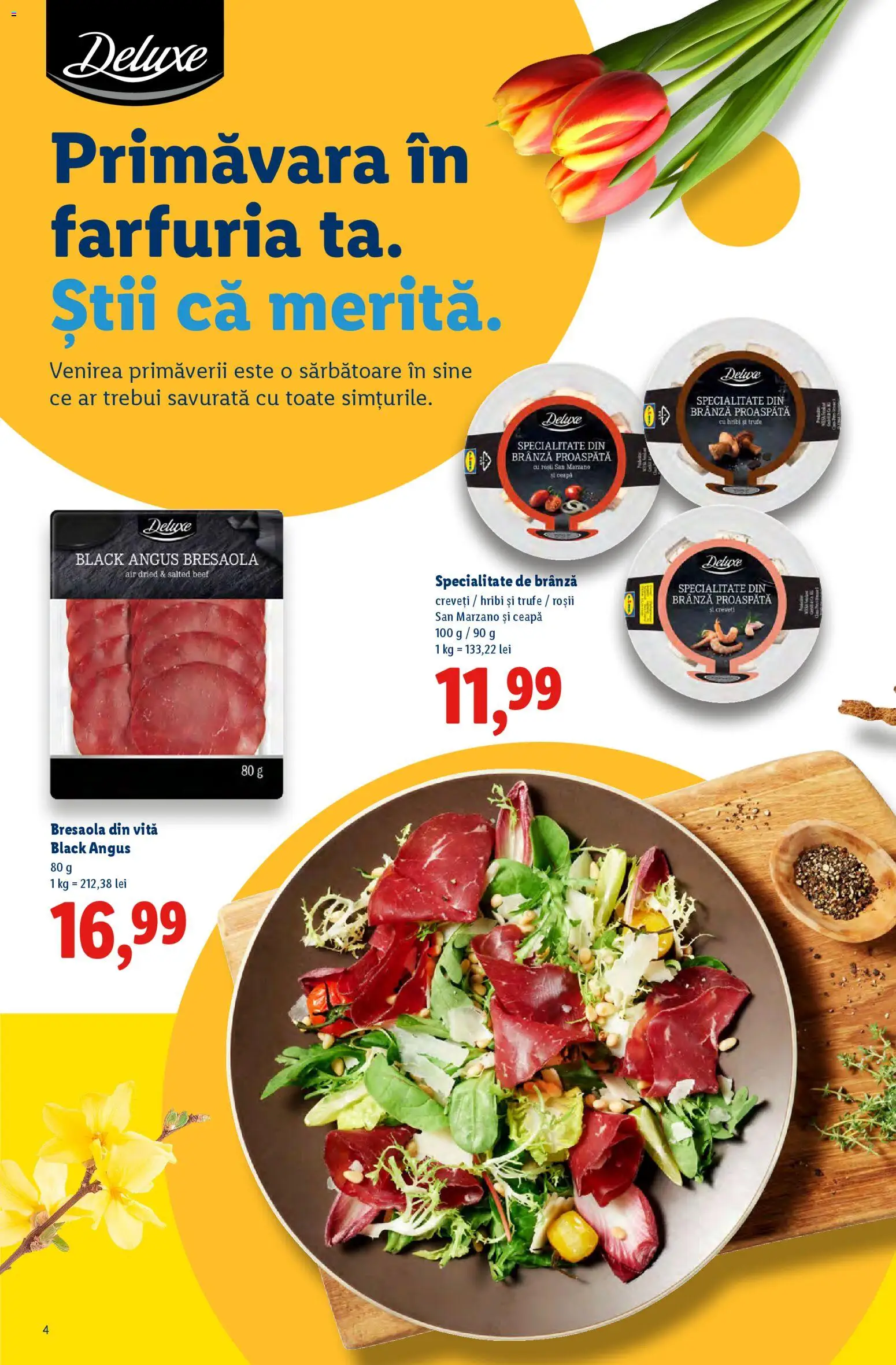 Catalog LIDL 2 Martie - 11 Aprilie 2026 | Pagina 4 | Produse: Brânză, Roșii, Ceapă