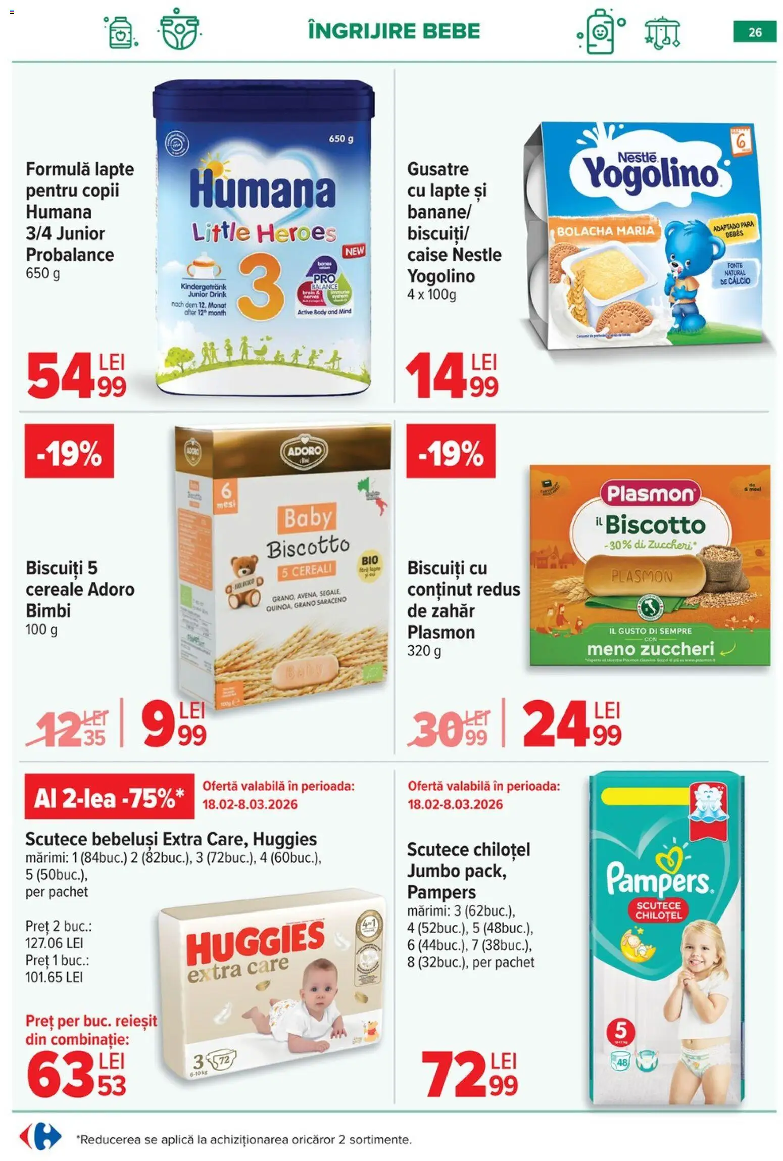 Catalog Carrefour 25 Februarie - 7 Martie 2026 | Pagina 27 | Produse: Body, Cereale, Ahtapot, Scutece