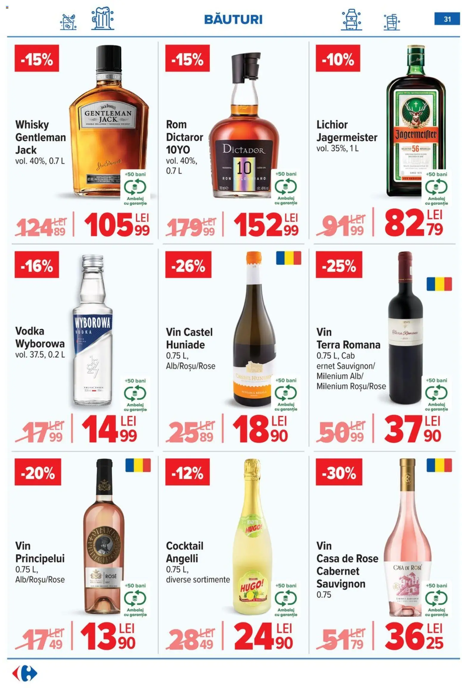 Catalog Carrefour 25 Februarie - 7 Martie 2026 | Pagina 32 | Produse: Lichior, Vin, Cocktail, Vodka