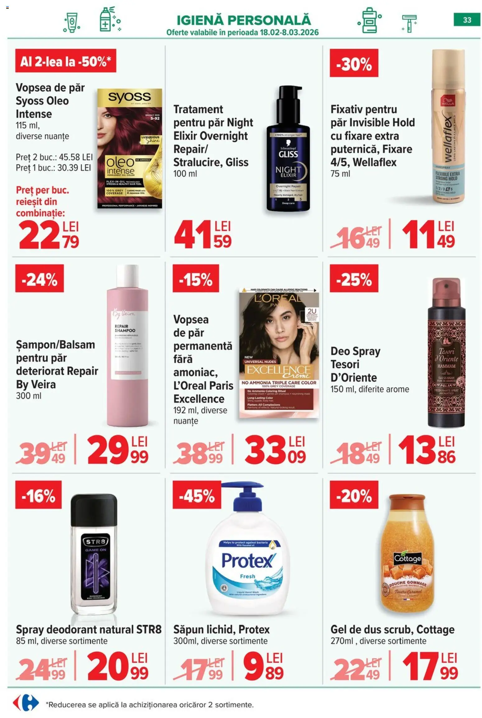 Catalog Carrefour 25 Februarie - 7 Martie 2026 | Pagina 35 | Produse: Vopsea, Săpun, Gel de duș, Vopsea de păr