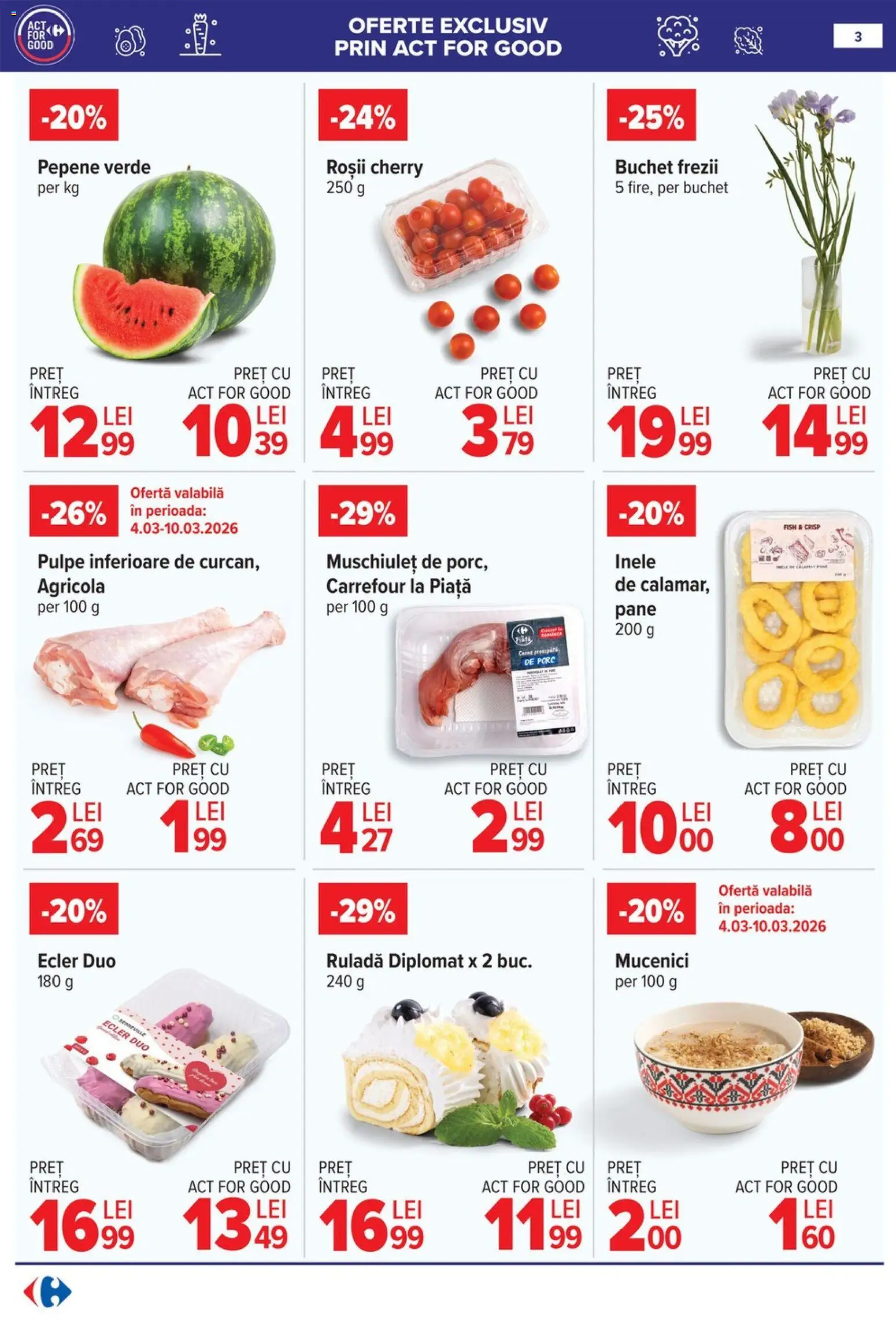 Catalog Carrefour 25 Februarie - 7 Martie 2026 | Pagina 4 | Produse: Pepene Verde, Roșii