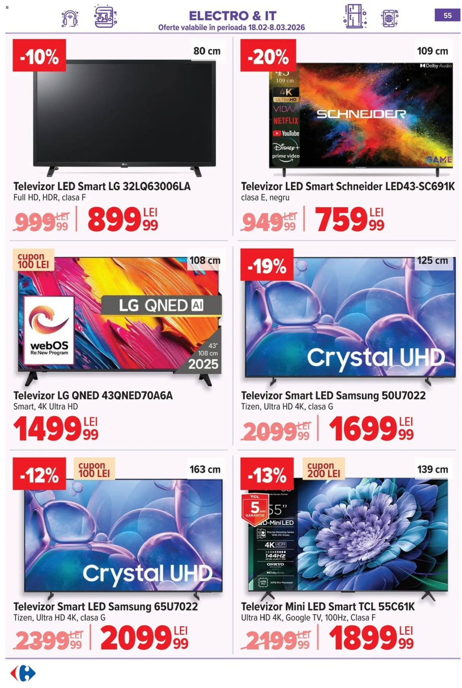Catalog Carrefour 25 Februarie - 7 Martie 2026 | Pagina 58 | Produse: Televizor, Video, Audio, Babak