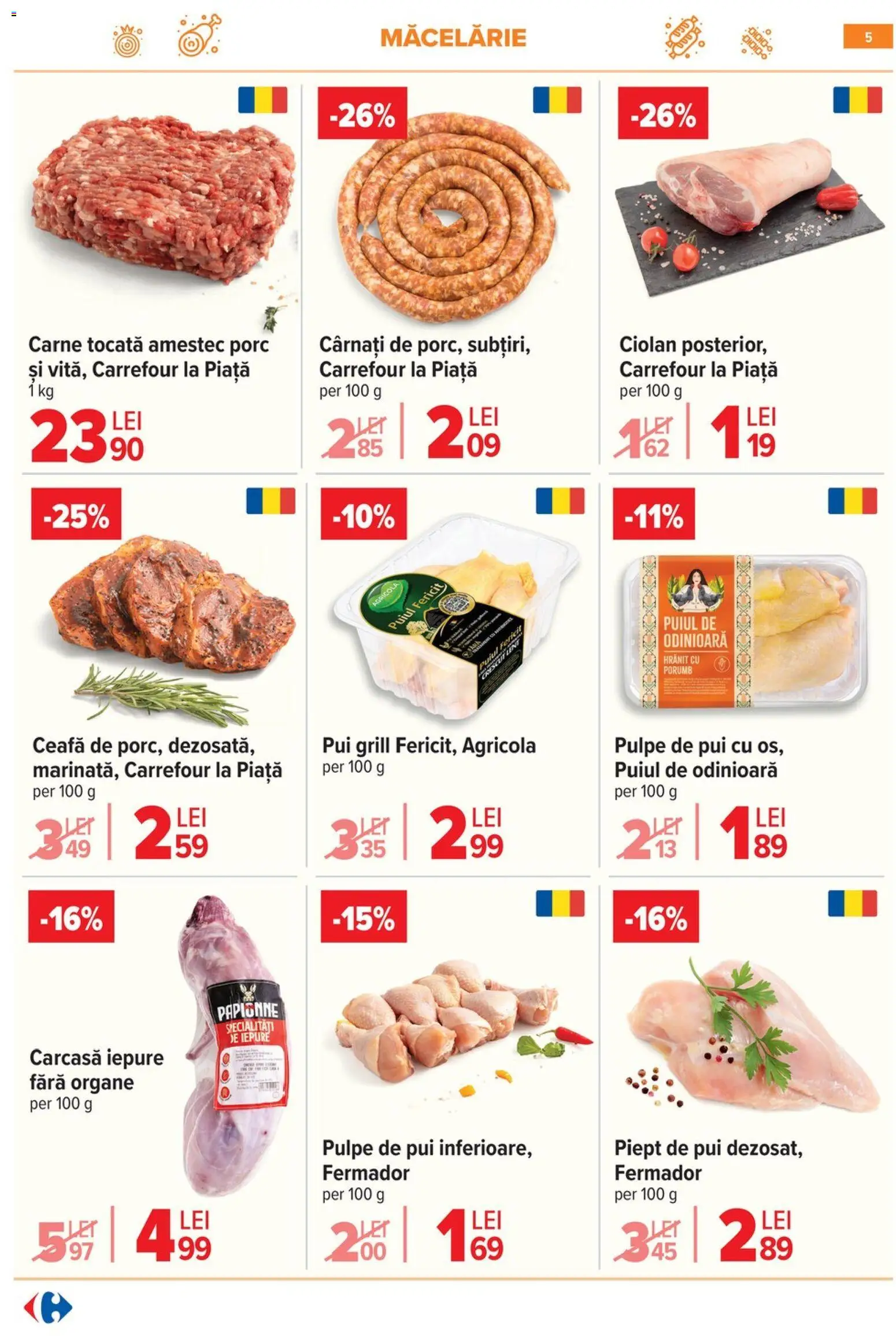 Catalog Carrefour 25 Februarie - 7 Martie 2026 | Pagina 6 | Produse: Carcasă, Hacıyatmaz Kedi Oyuncağı, Porumb, Cârnați