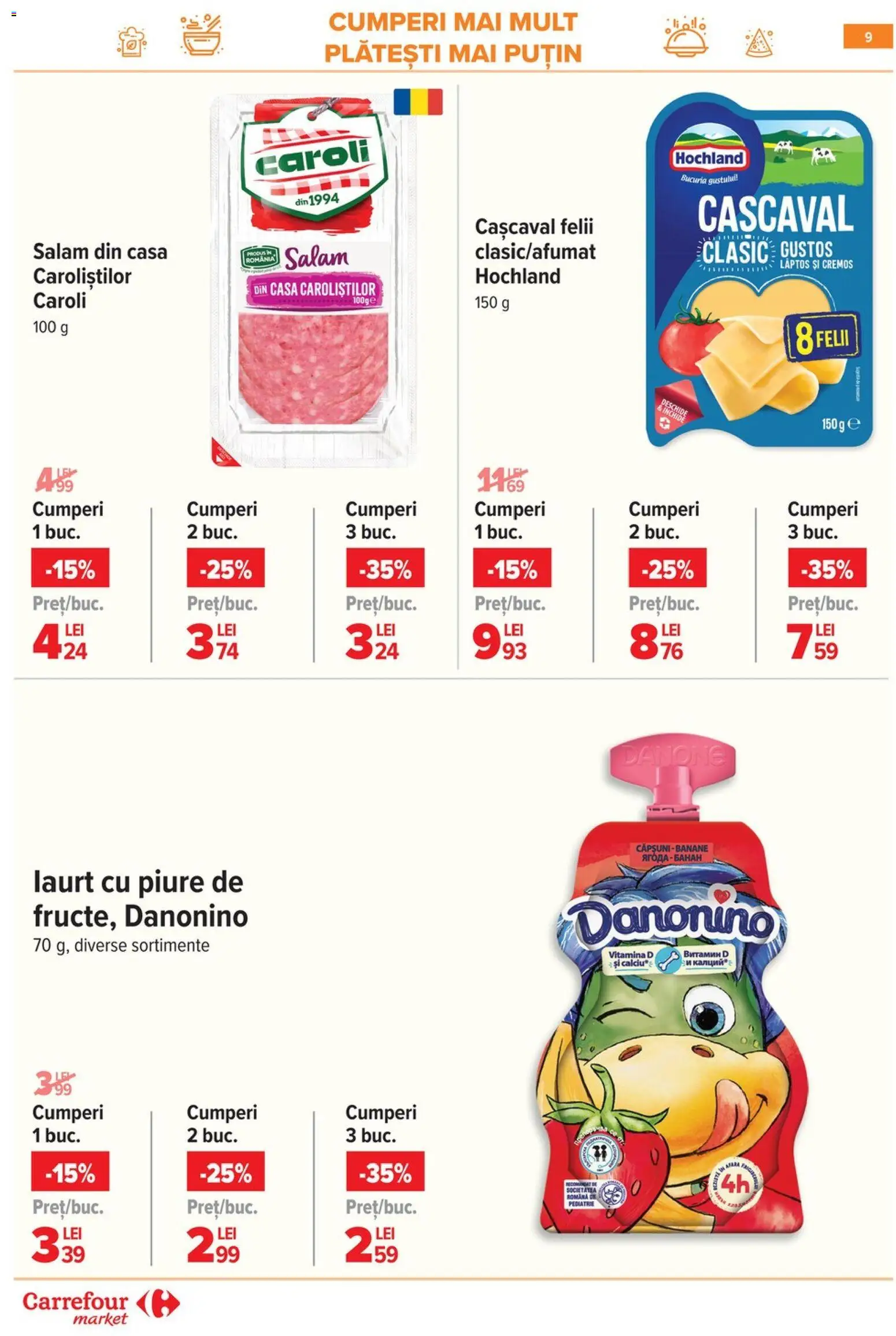 Catalog Carrefour 25 Februarie - 7 Martie 2026 | Pagina 10 | Produse: Cașcaval, Salam, Banane, Căpșuni