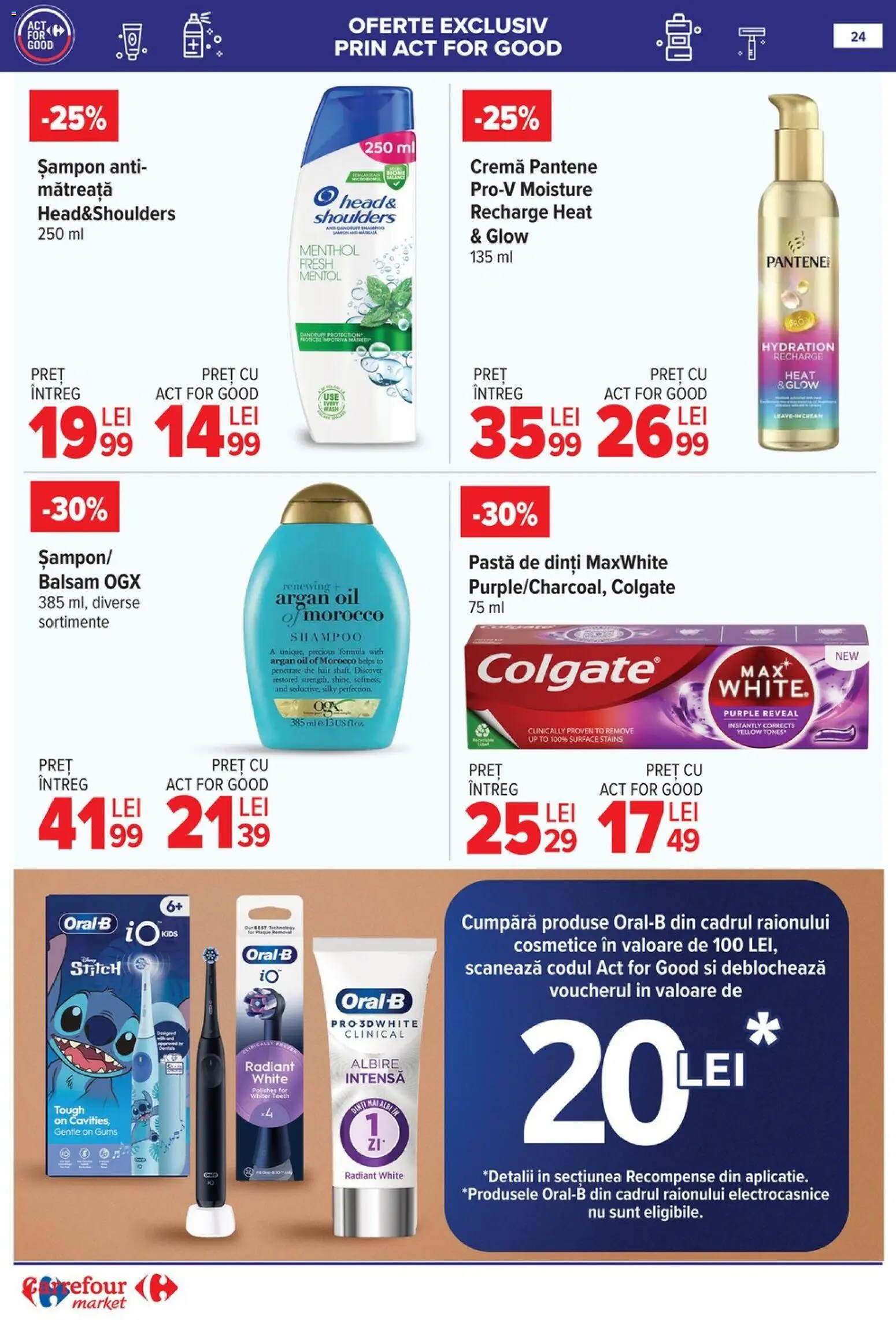 Catalog Carrefour 25 Februarie - 7 Martie 2026 | Pagina 26 | Produse: Șampon, Balsam, Cremă, Pastă de dinți